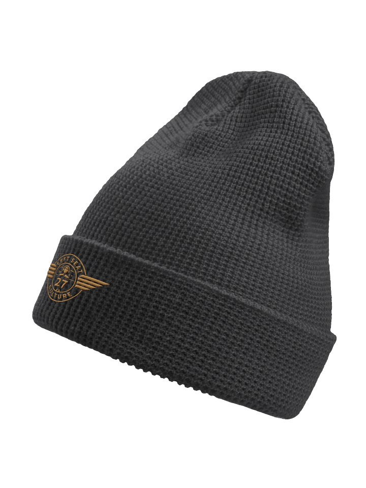 Left Seat Culture Beanie - Grey / Gold product image (2)