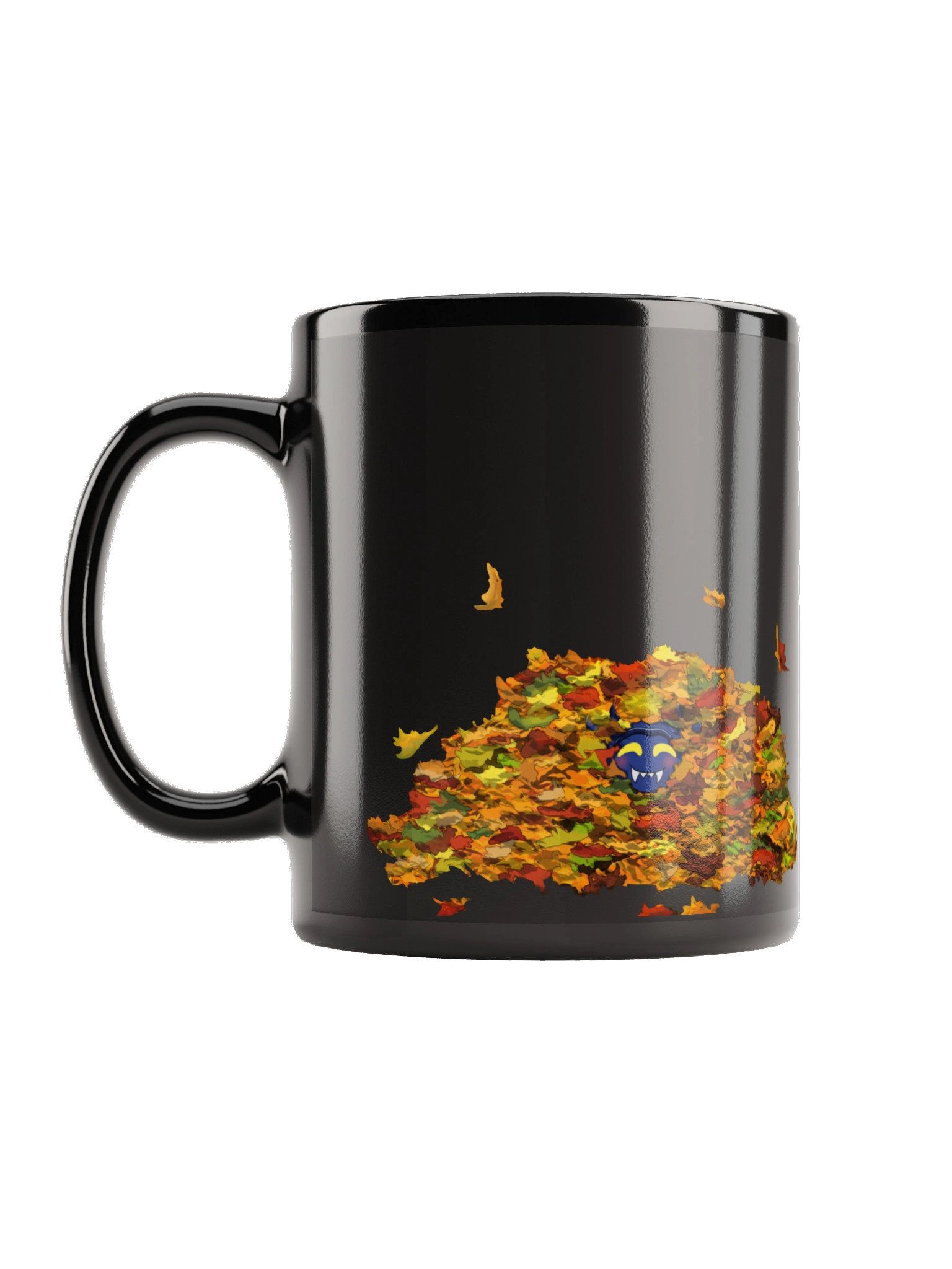 Lil Cherny in the Leaves Black Glossy Mug product image (1)