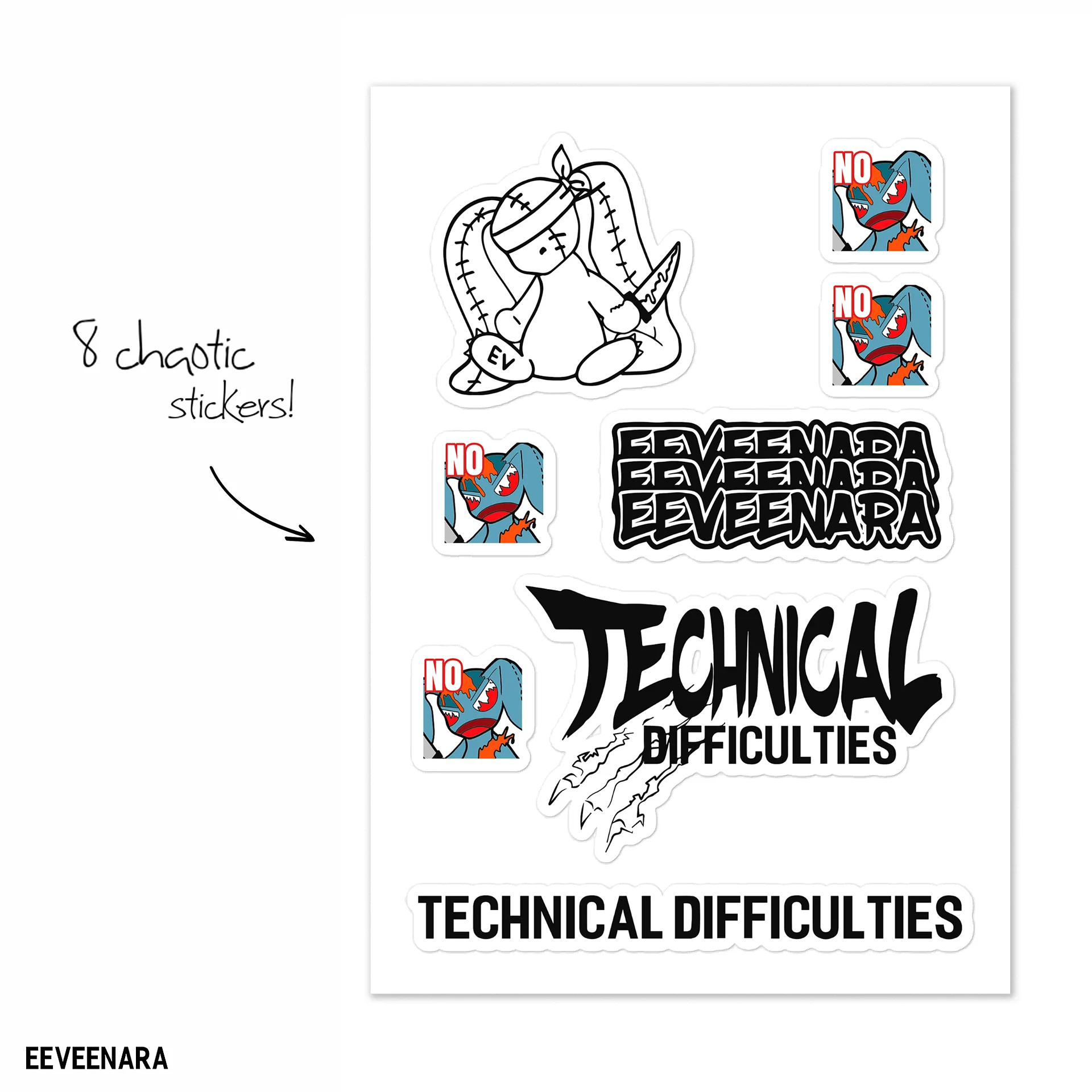 CHAOS STICKER PACK product image (5)