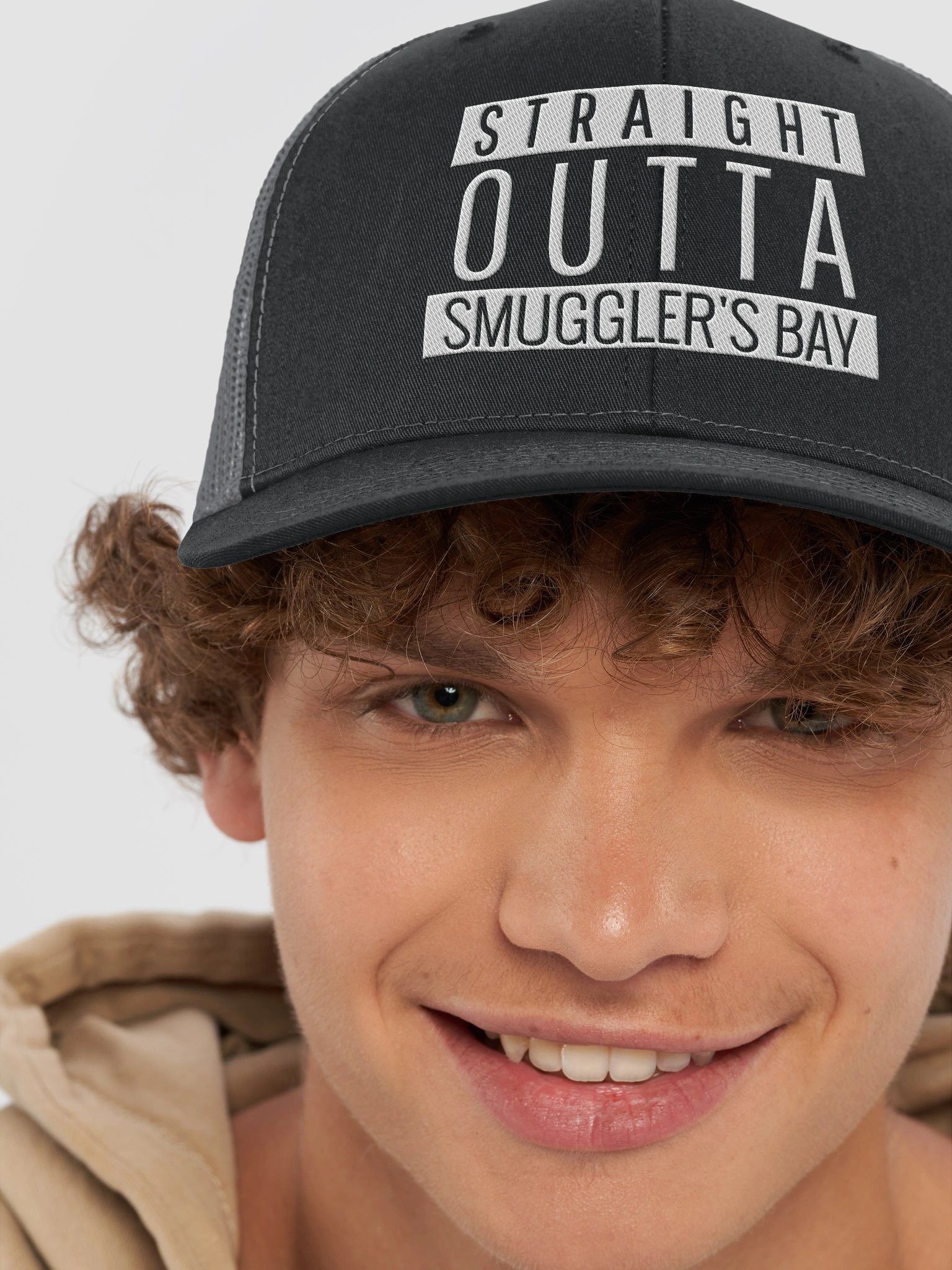 “Straight Outta Smuggler’s Bay” Trucker Cap product image (8)