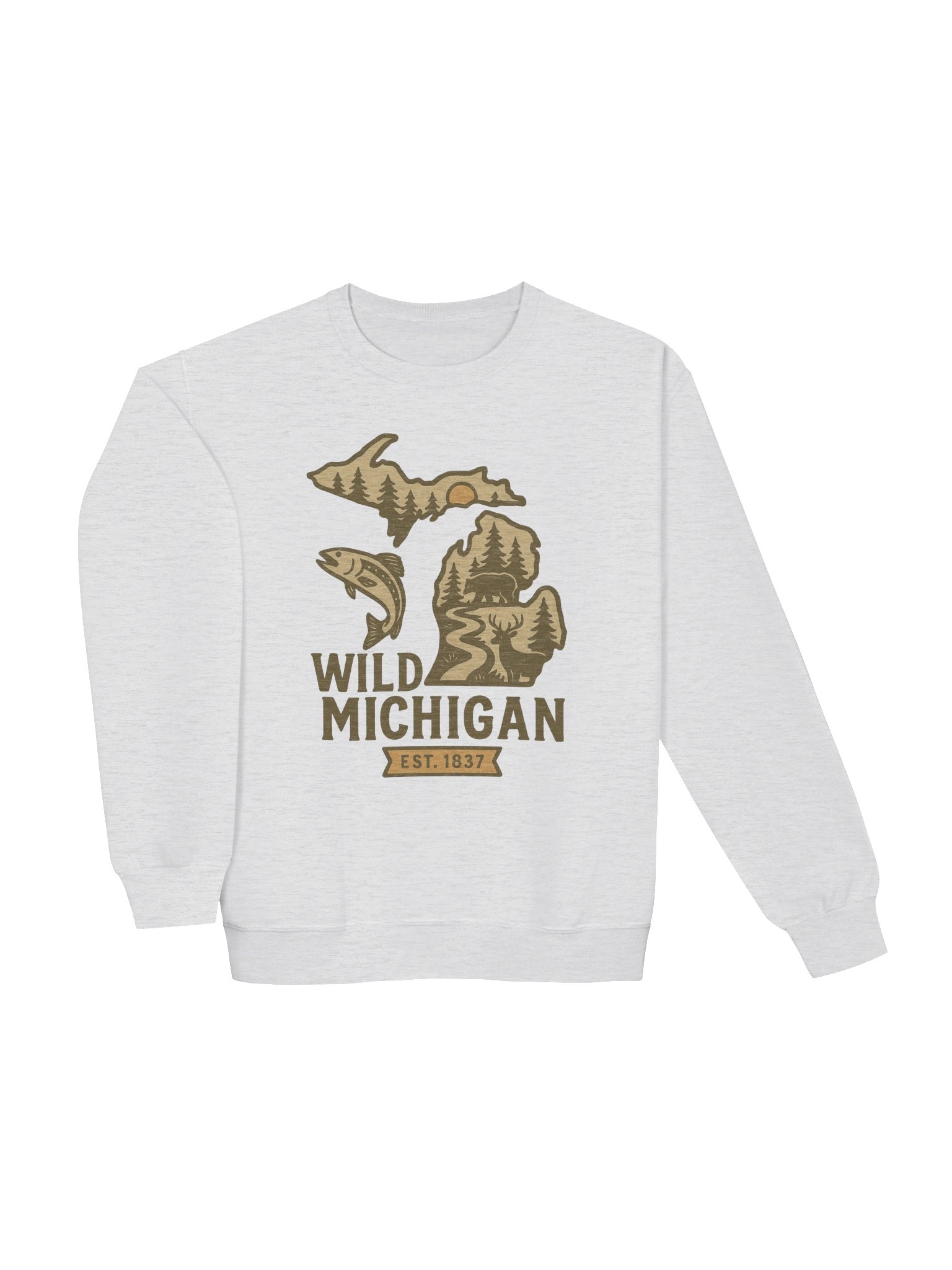 Wild Michigan Nature Emblem Sweatshirt product image (5)