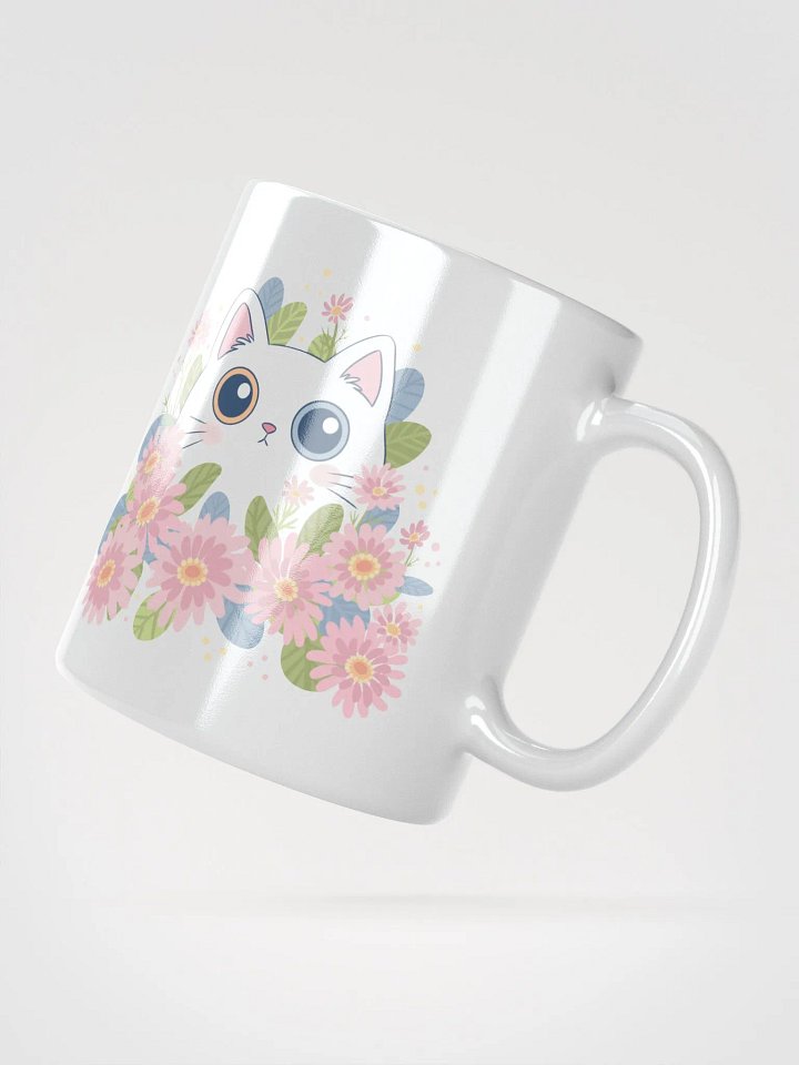 Whimsical Cat and Flowers Mug product image (4)