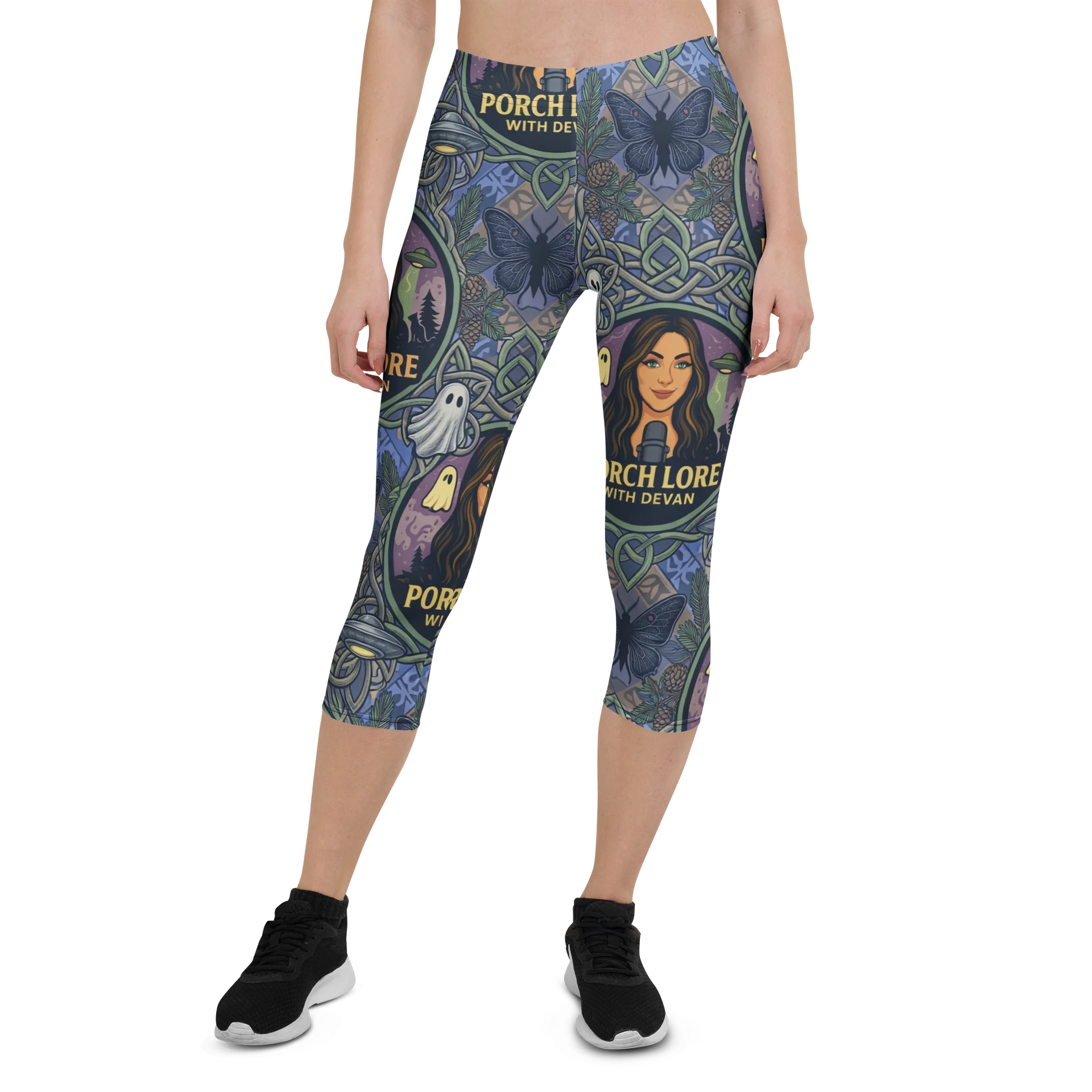 PORCH LORE DEVAN PERIWINKLE MOTH LEGGINGS product image (1)
