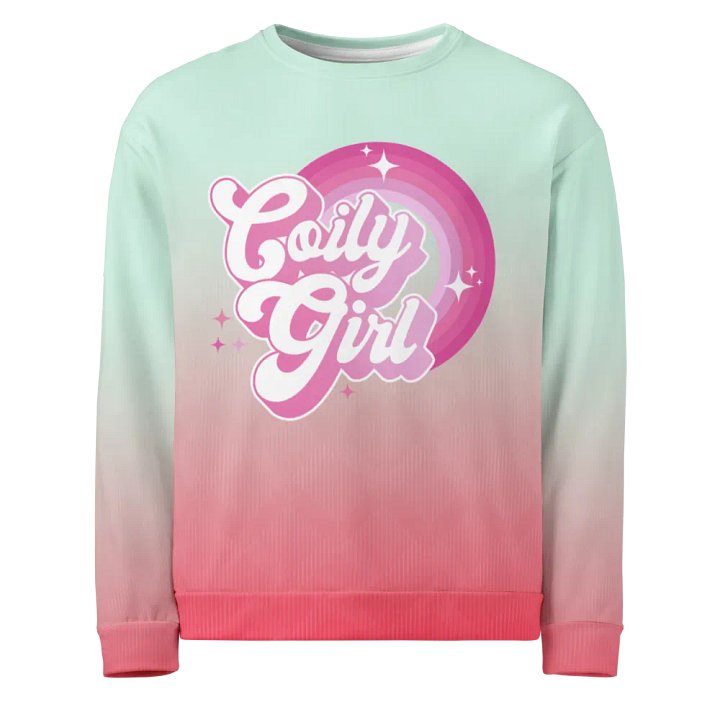 Coily Girl Pink Tie-Die Crewneck product image (1)