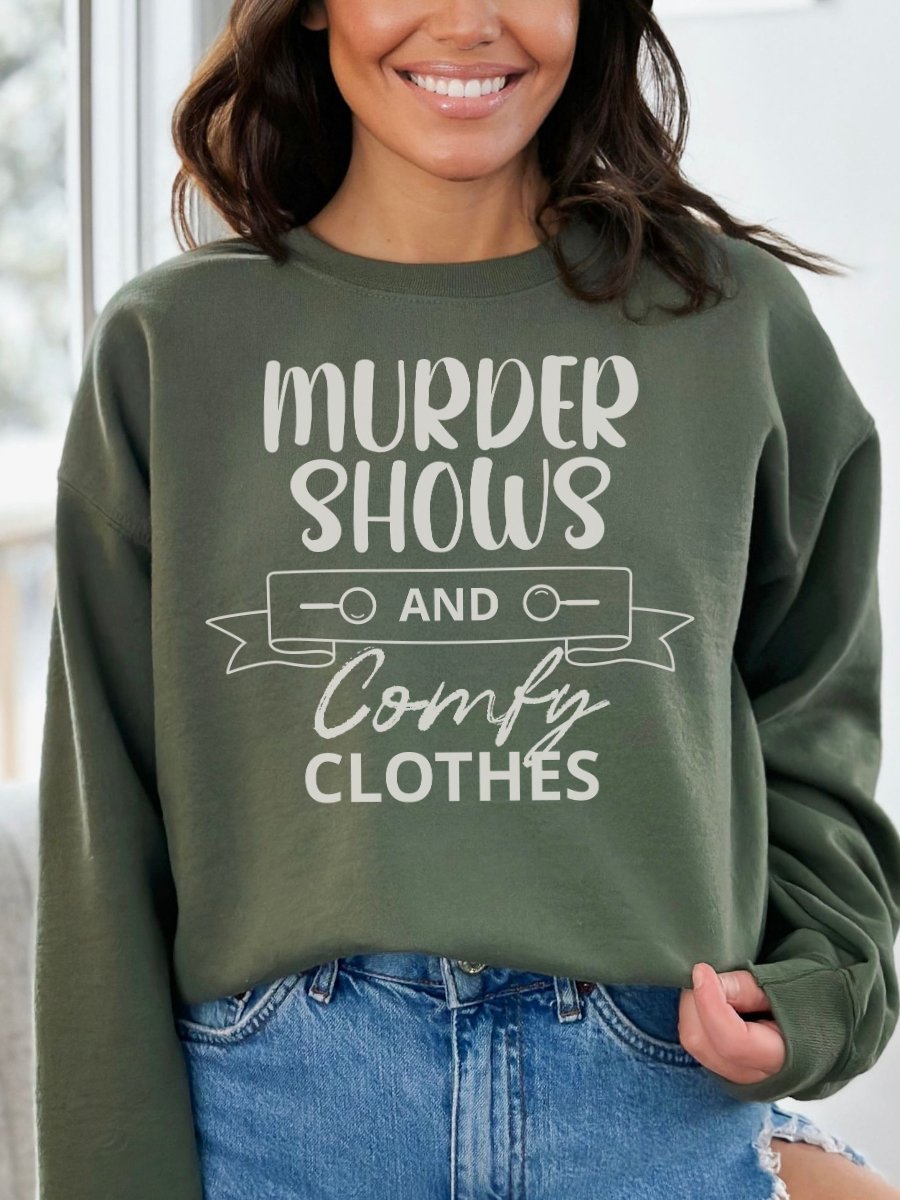 Murder Shows and Comfy Clothes Sweatshirt - Dark product image (17)