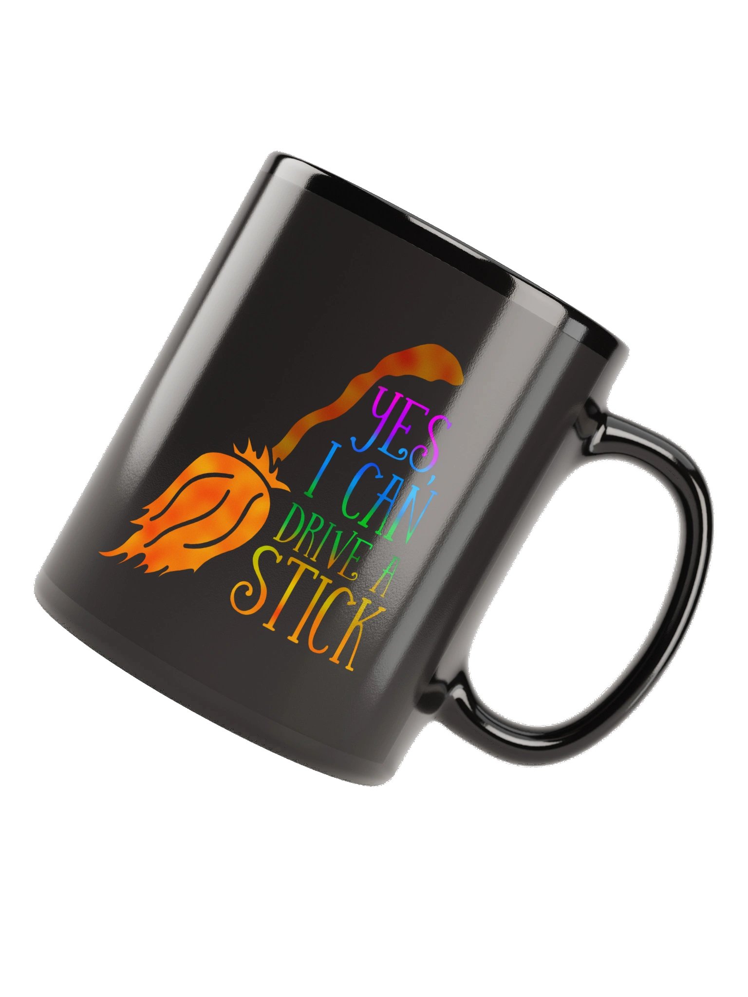 Yes, I Can Drive a Stick Black Mug product image (6)
