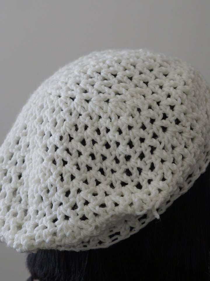 V stitch summer beret product image (2)