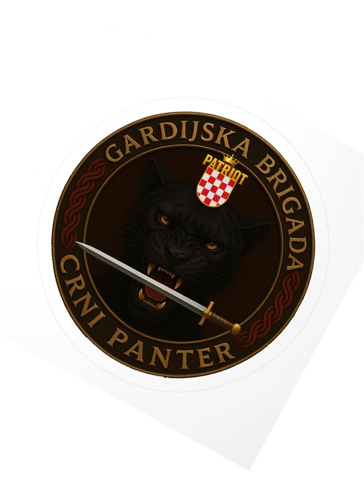 Black Panther Patriot Emblem Stickers product image (7)