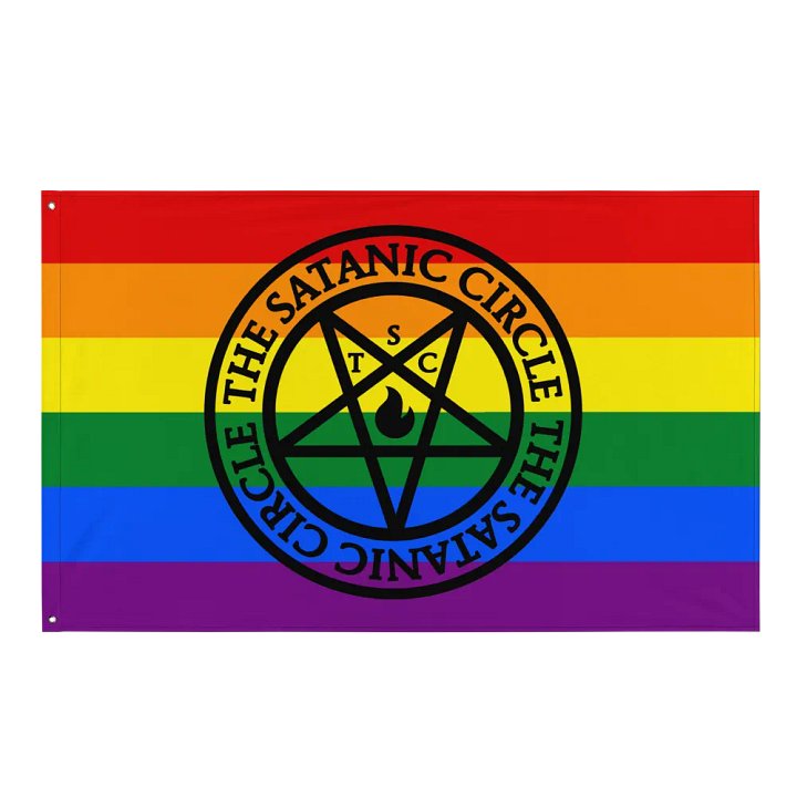 The Satanic Circle - Indoor Pride Flag product image (1)