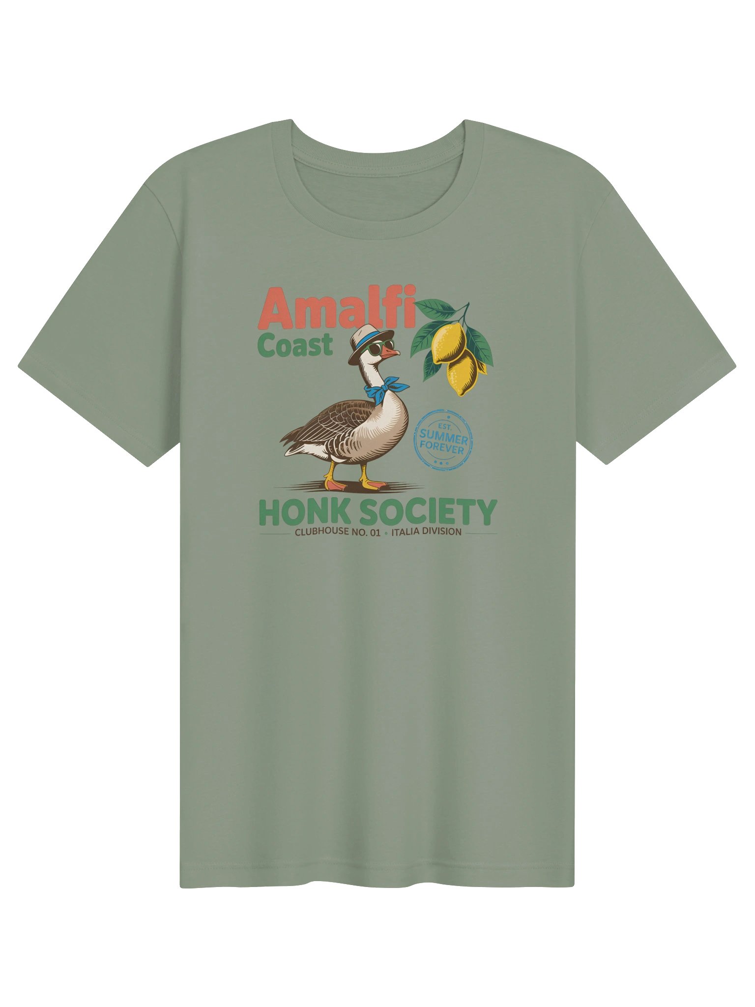 Amalfi Coast Honk Society T-Shirt | Funny Italian Summer Goose Tee 🇮🇹🪿 product image (6)