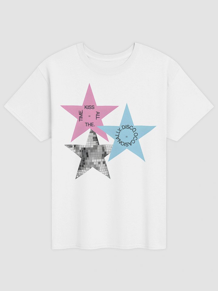 Y2K Star Kiss All The Time Disco Occasionally T-Shirt product image (1)