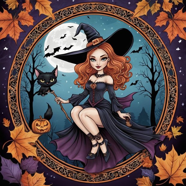 Witches - Adult Coloring Book product image (7)