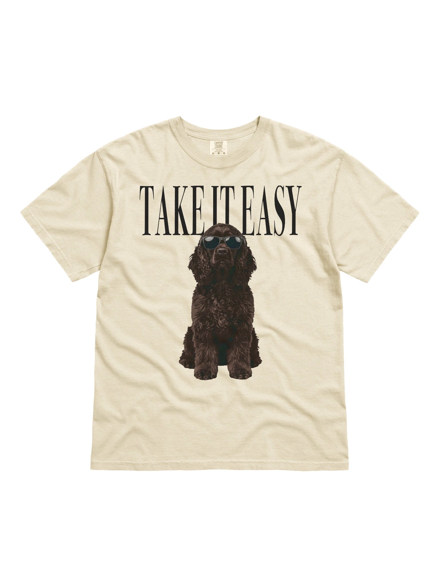 Take It Easy '90s Pop Vintage-Style T-Shirt for American Cocker Spaniel(Chocolate) Owners product image (4)