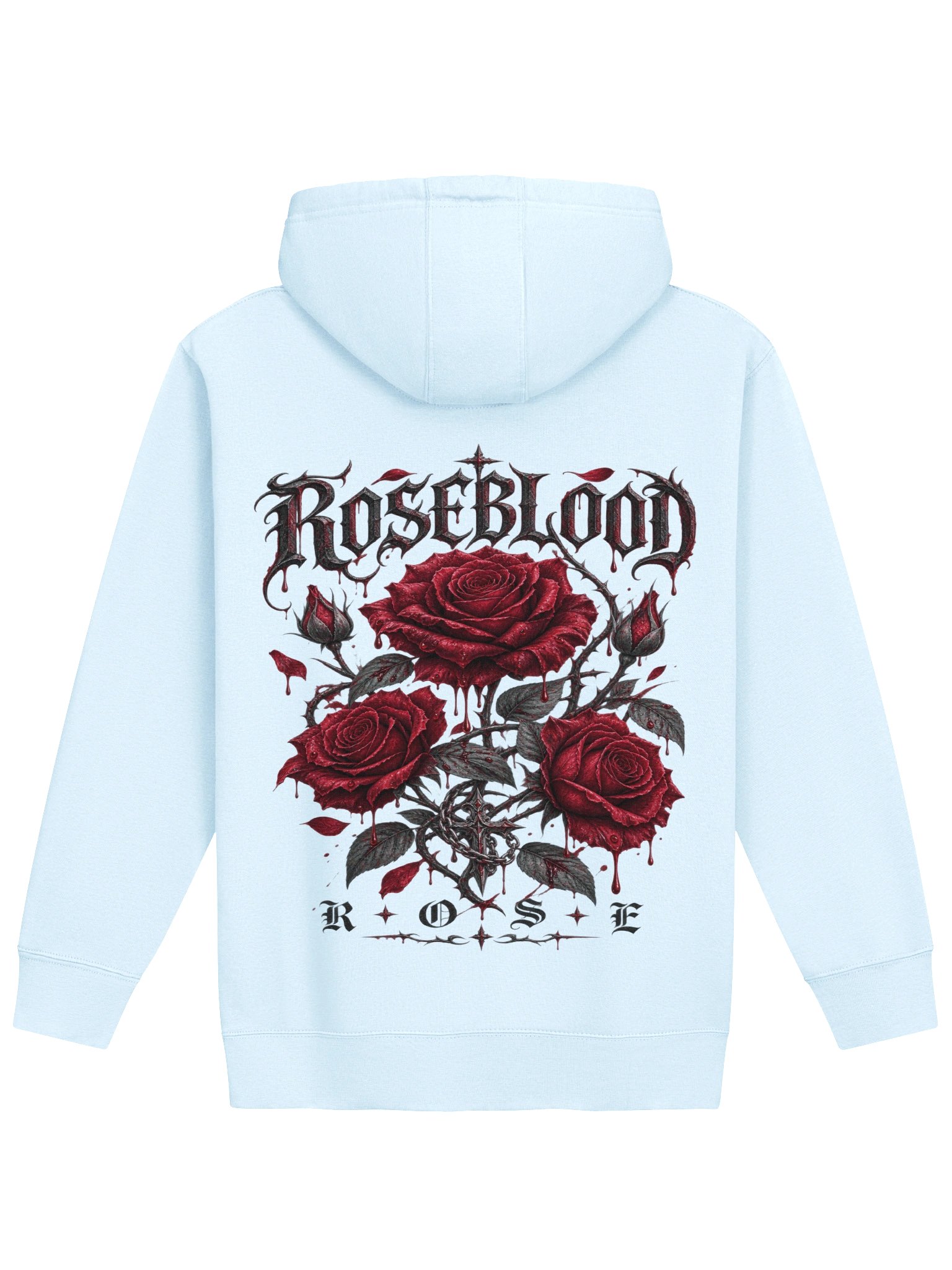 Roseblood Gothic Hoodie | Crimson Rose Double-Sided product image (1)
