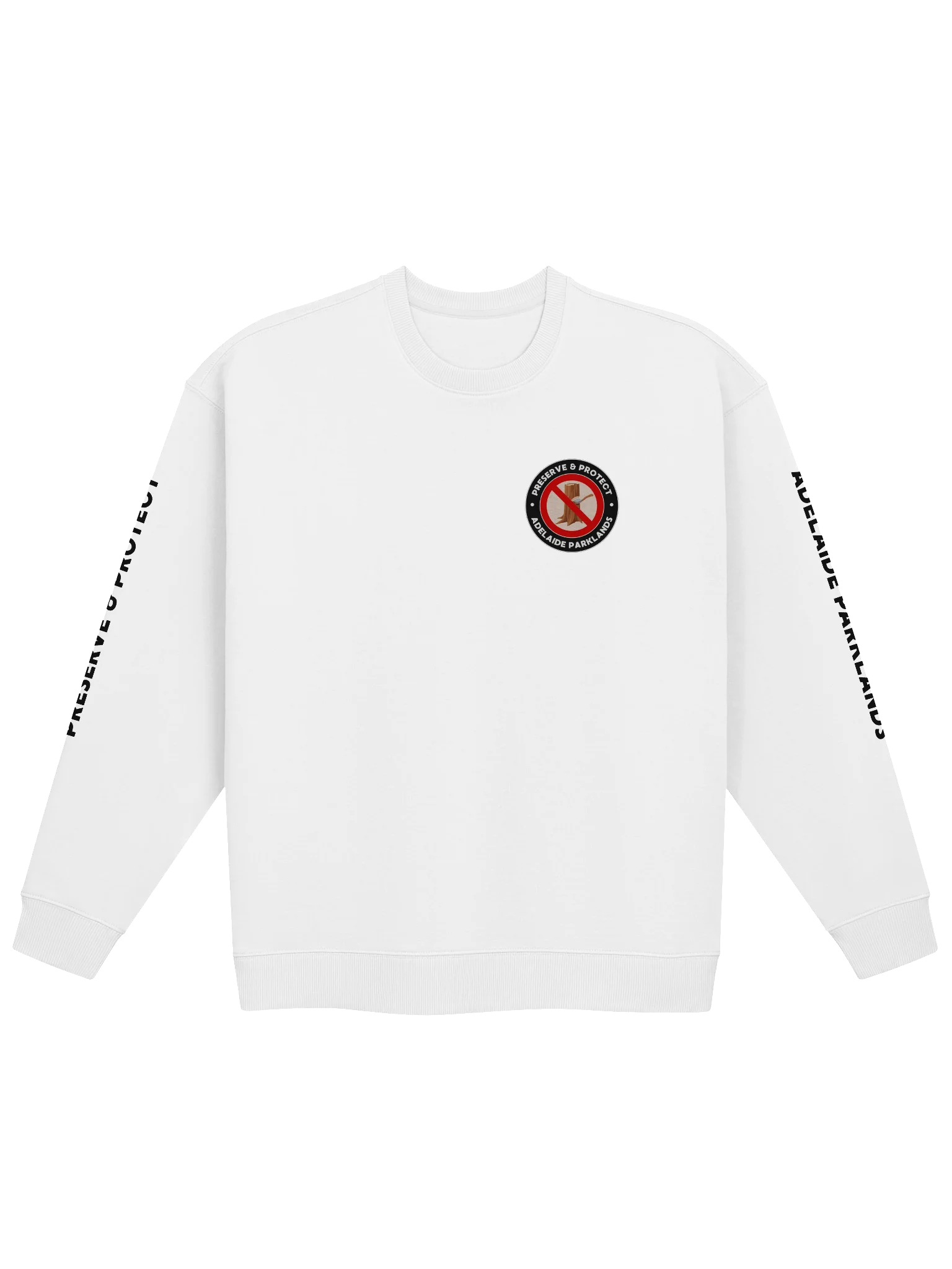 PRESERVE & PROTECT | Black Print | Unisex | Premium Organic Oversized Sweatshirt product image (2)
