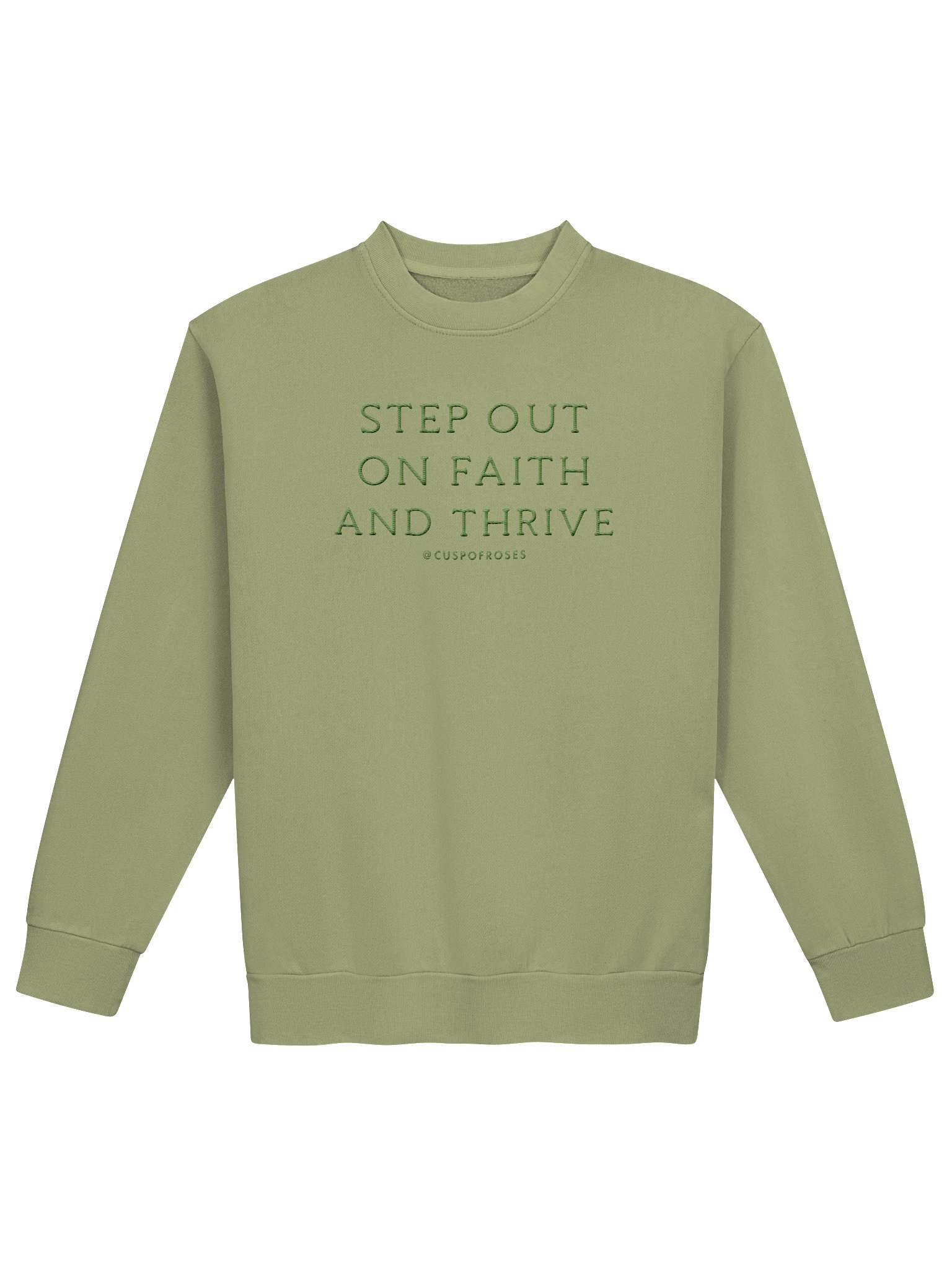 s.o.o.f.a.t. olive embroidered sweatie product image (1)