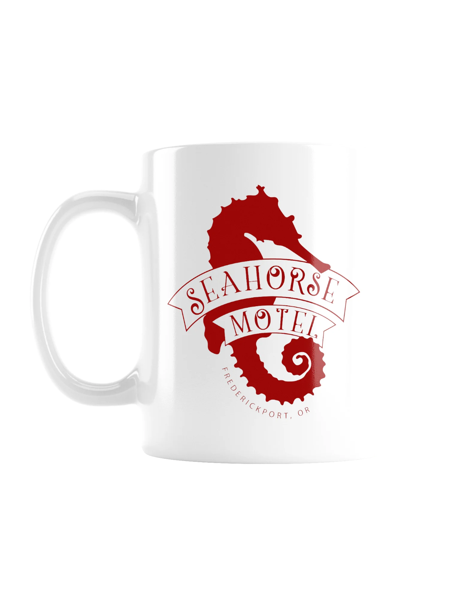 Seahorse Motel Red Coffee Mug product image (2)