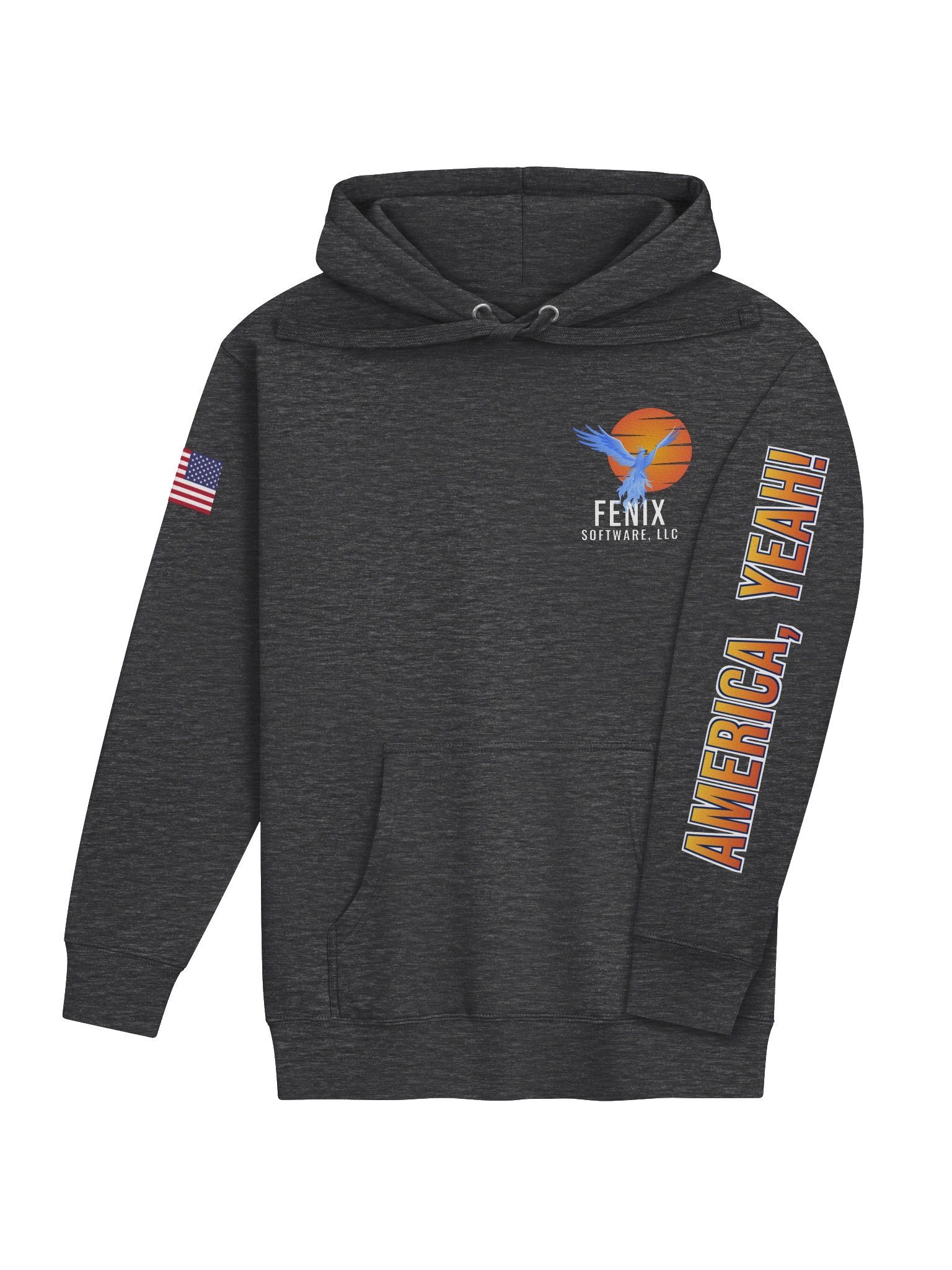 Fenix Software Phoenix Hoodie – Charcoal product image (4)