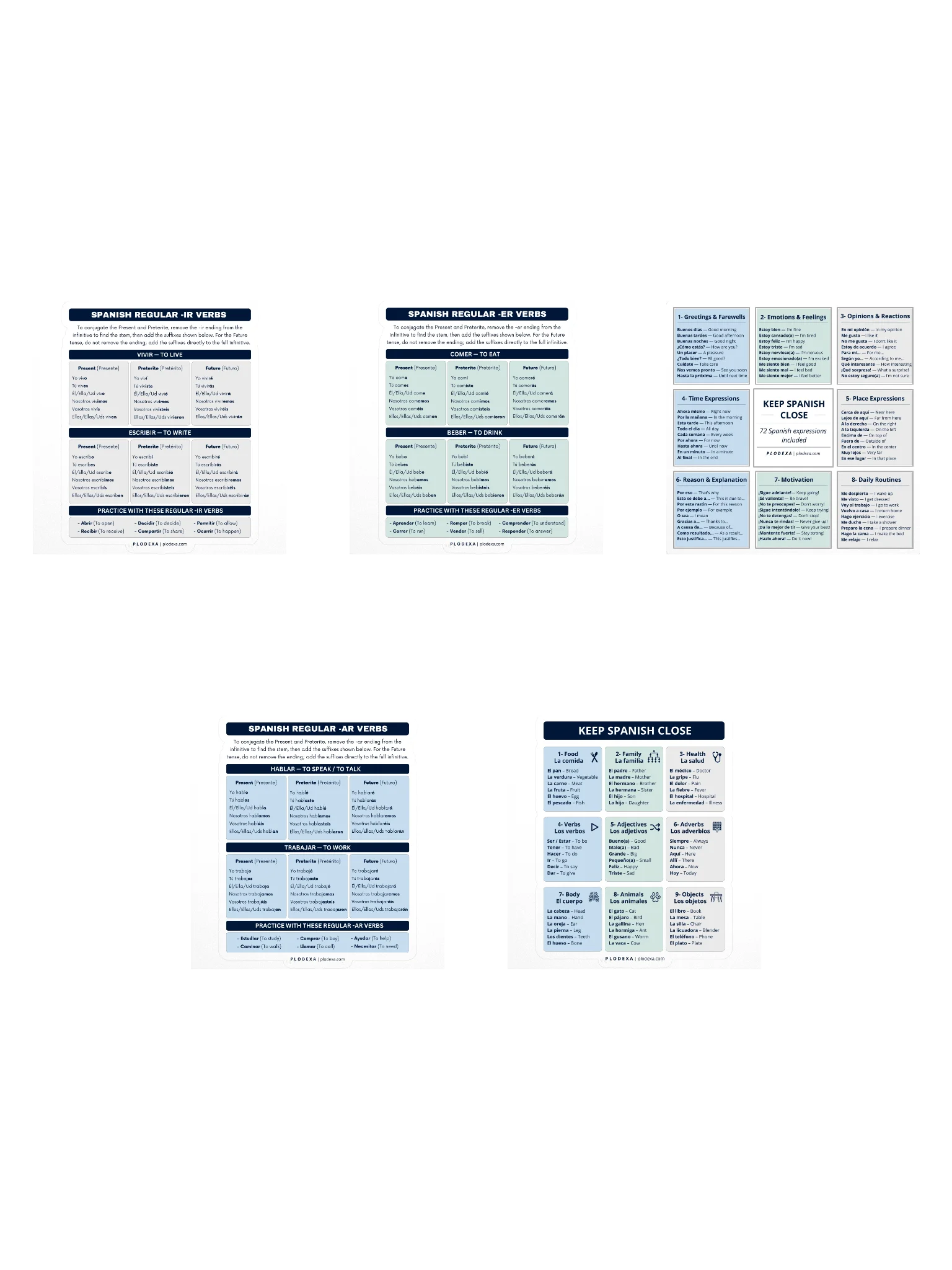 The Spanish 5-Sticker Bundle product image (1)
