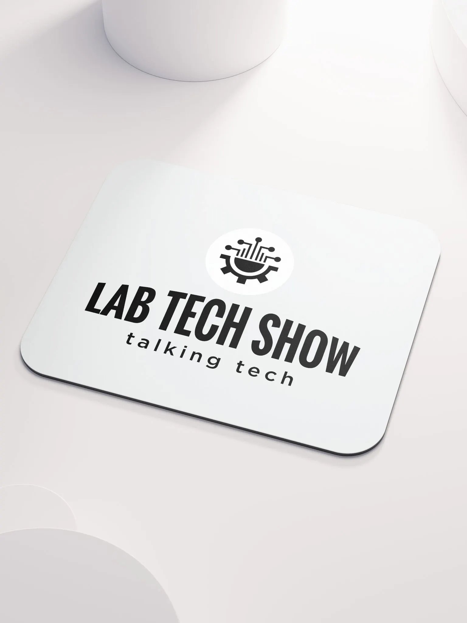 Lab Tech Show Mouse Pad Black & White product image (3)