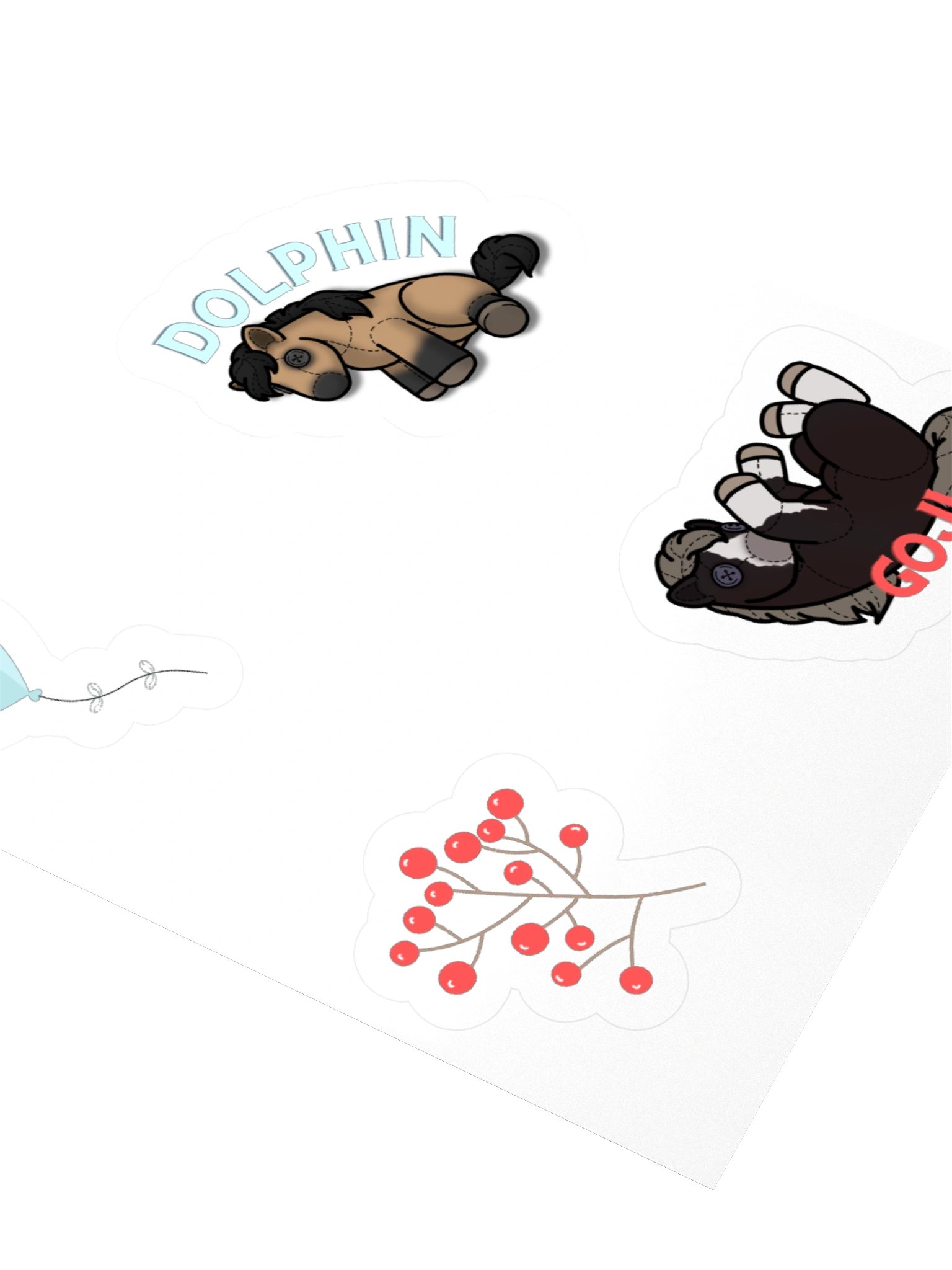 Dolphin + Goji Sticker Pack! product image (10)