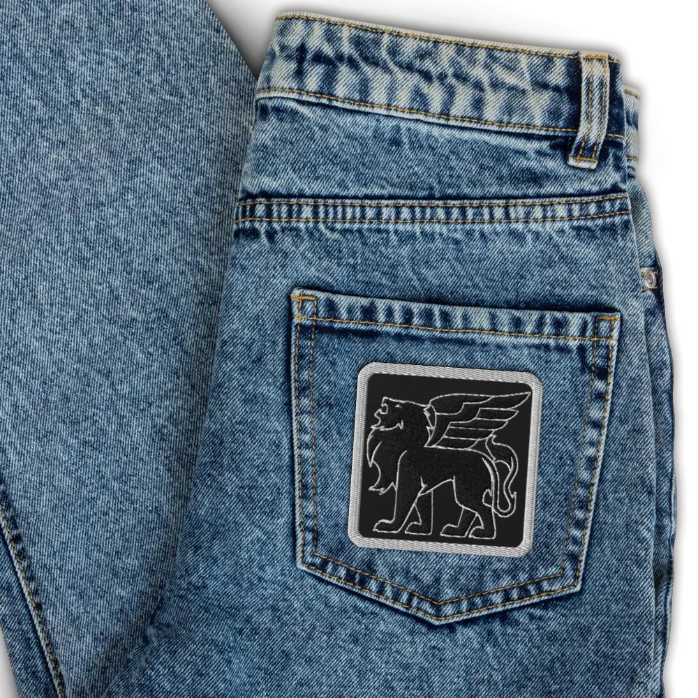 Verardi Famiglia Winged Lion (White) ✦ Embroidered Patches product image (4)
