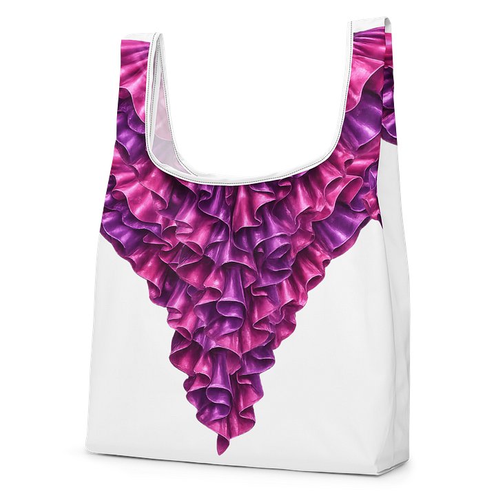 Ruffled Triangle All-Over Print Bag product image (2)