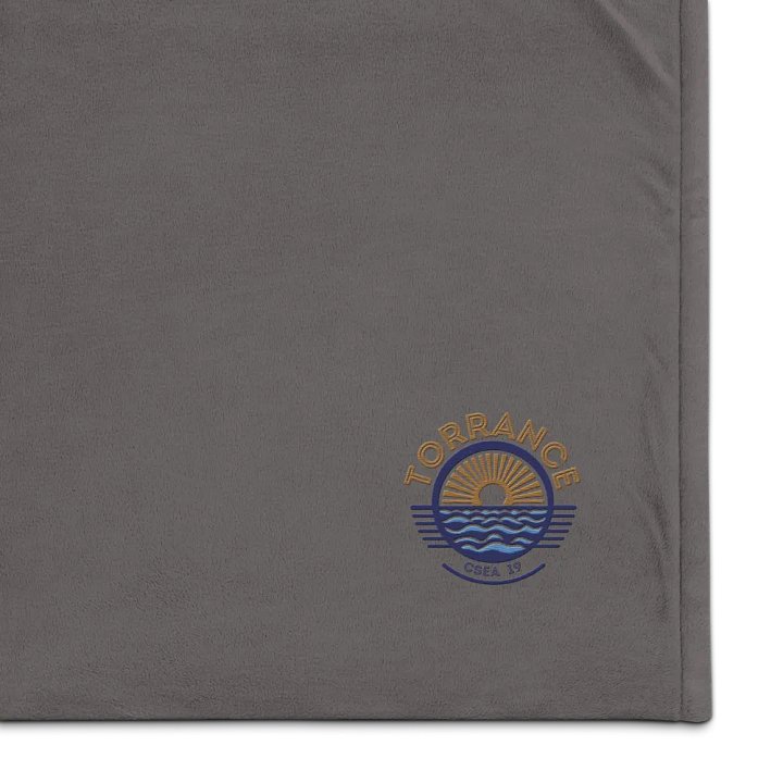 TUSD/CSEA Sun & Waves Embroidered Sherpa Blanket product image (7)