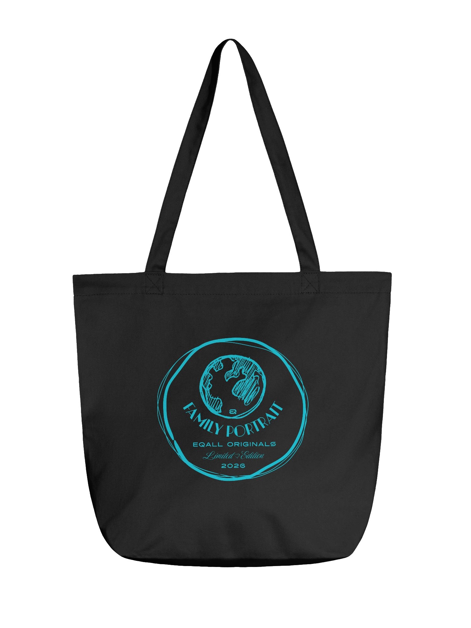 Earth Love_Family Portrait_ECO Tote-bag by EQALL® Originals_Blue product image (1)