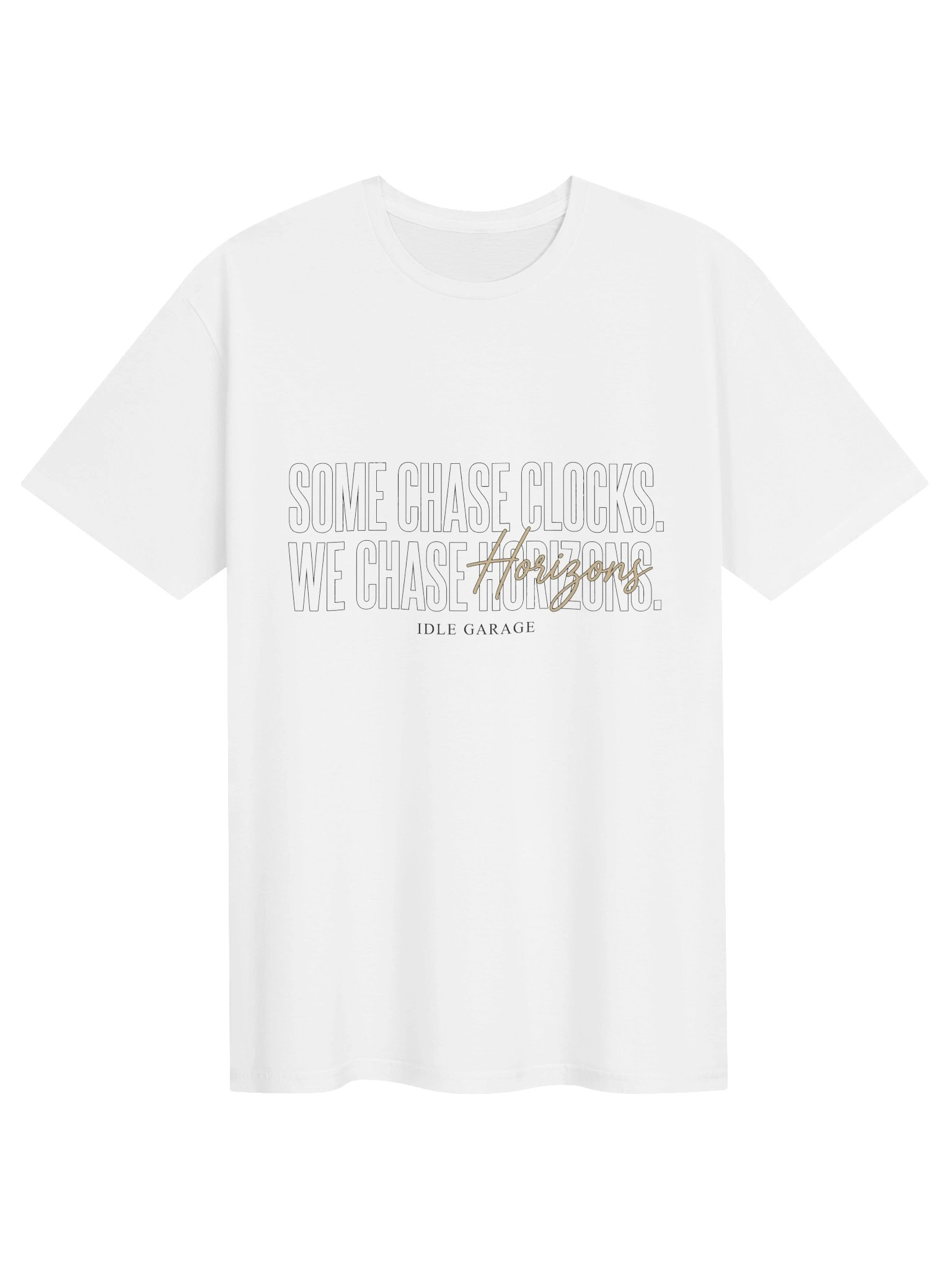 Some Chase Clocks We Chase Horizons Gold Tee product image (1)