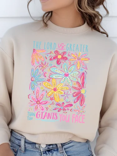 Greater Than the Giants Women’s Sweatshirt product image (1)