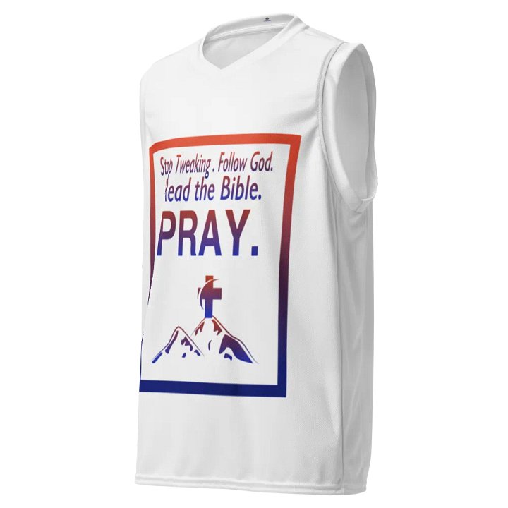 Cool-Dry Recycled Unisex Basketball Jersey (follow God) product image (1)