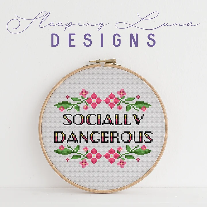 Socially Dangerous - Cross Stitch Pattern product image (2)