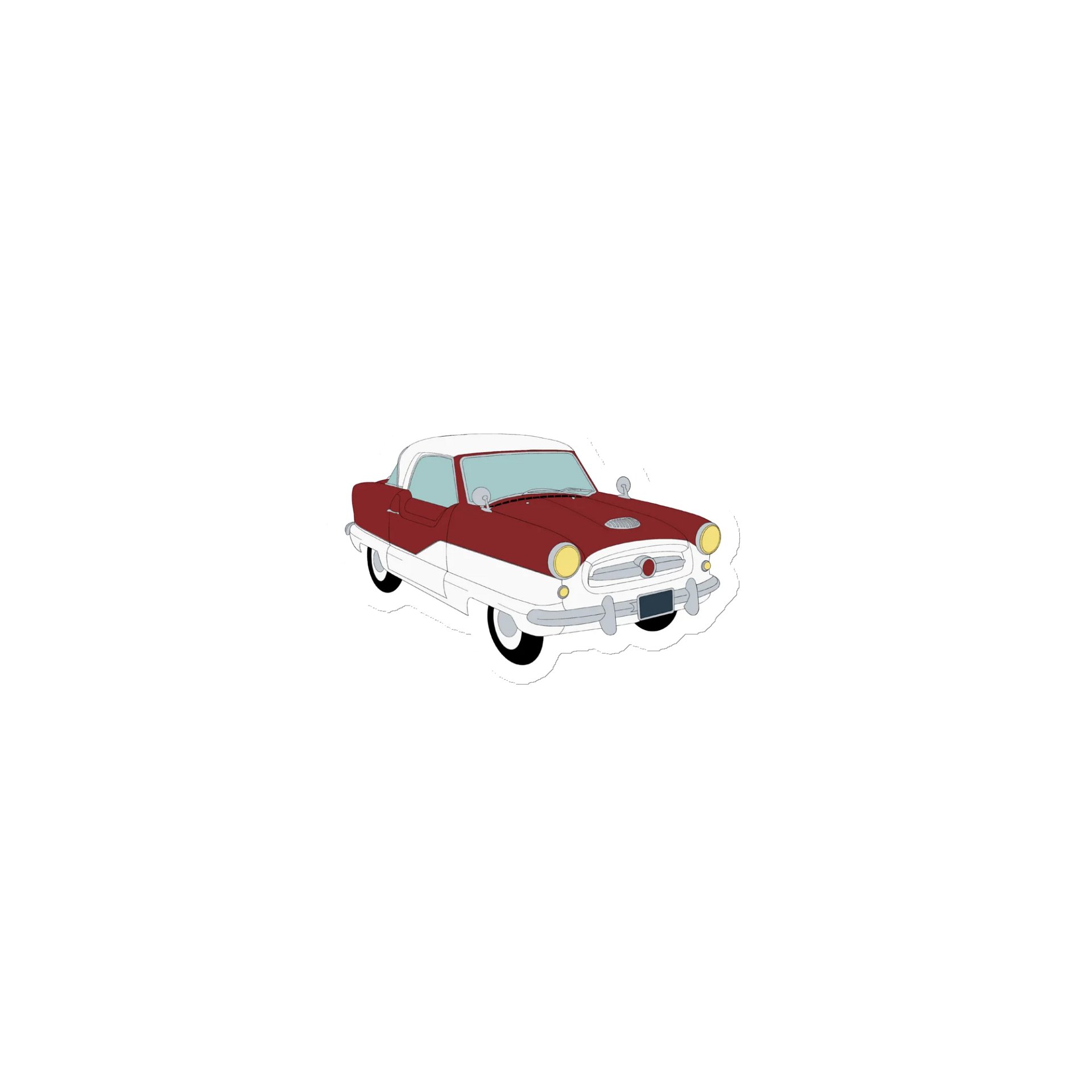Nash Metropolitan Classic car magnet product image (1)