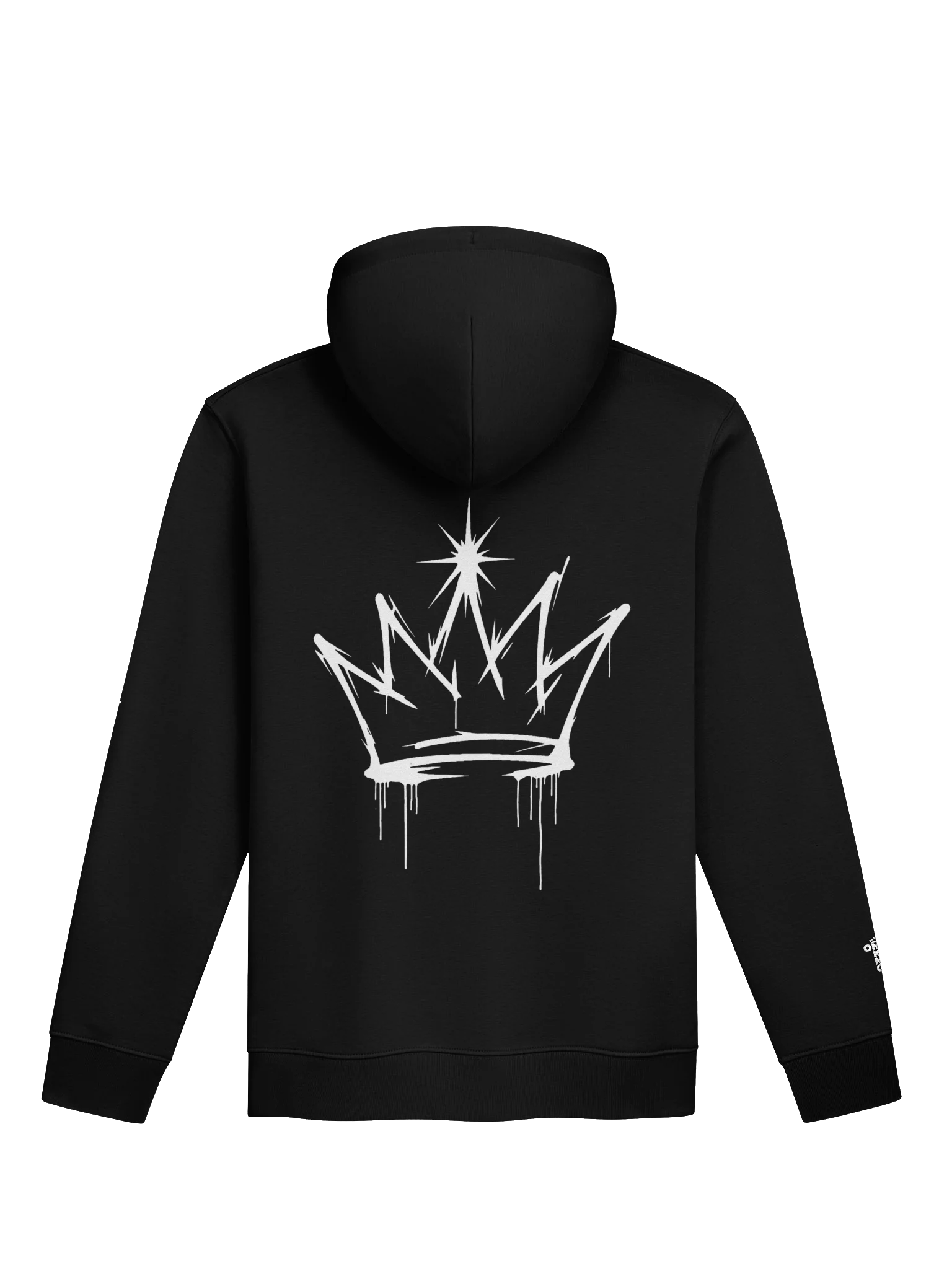 ONE KING Urban Crown 100% Organic Cotton Premium Street Hoodie with embroidered sleeve logo product image (1)