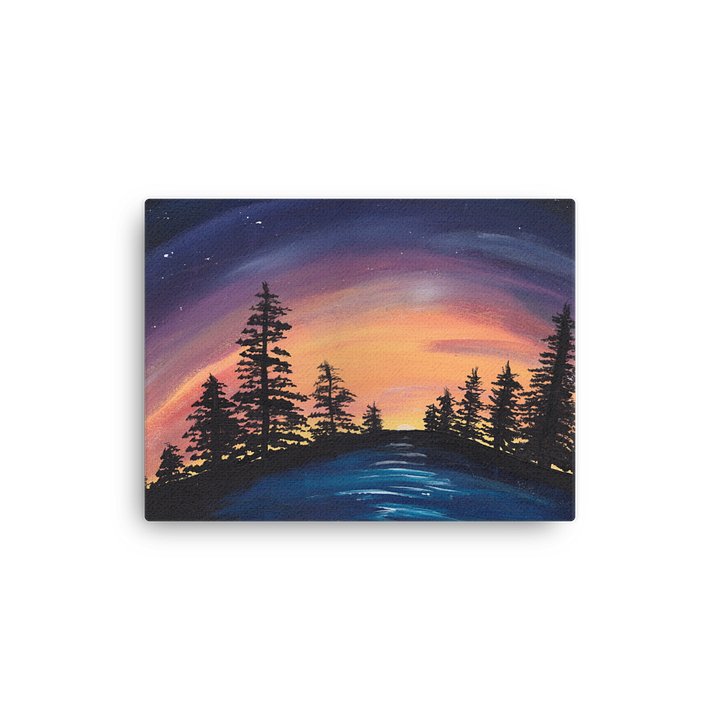 Lakenight - Handmade Piece Sleek Slim Canvas Art product image (2)