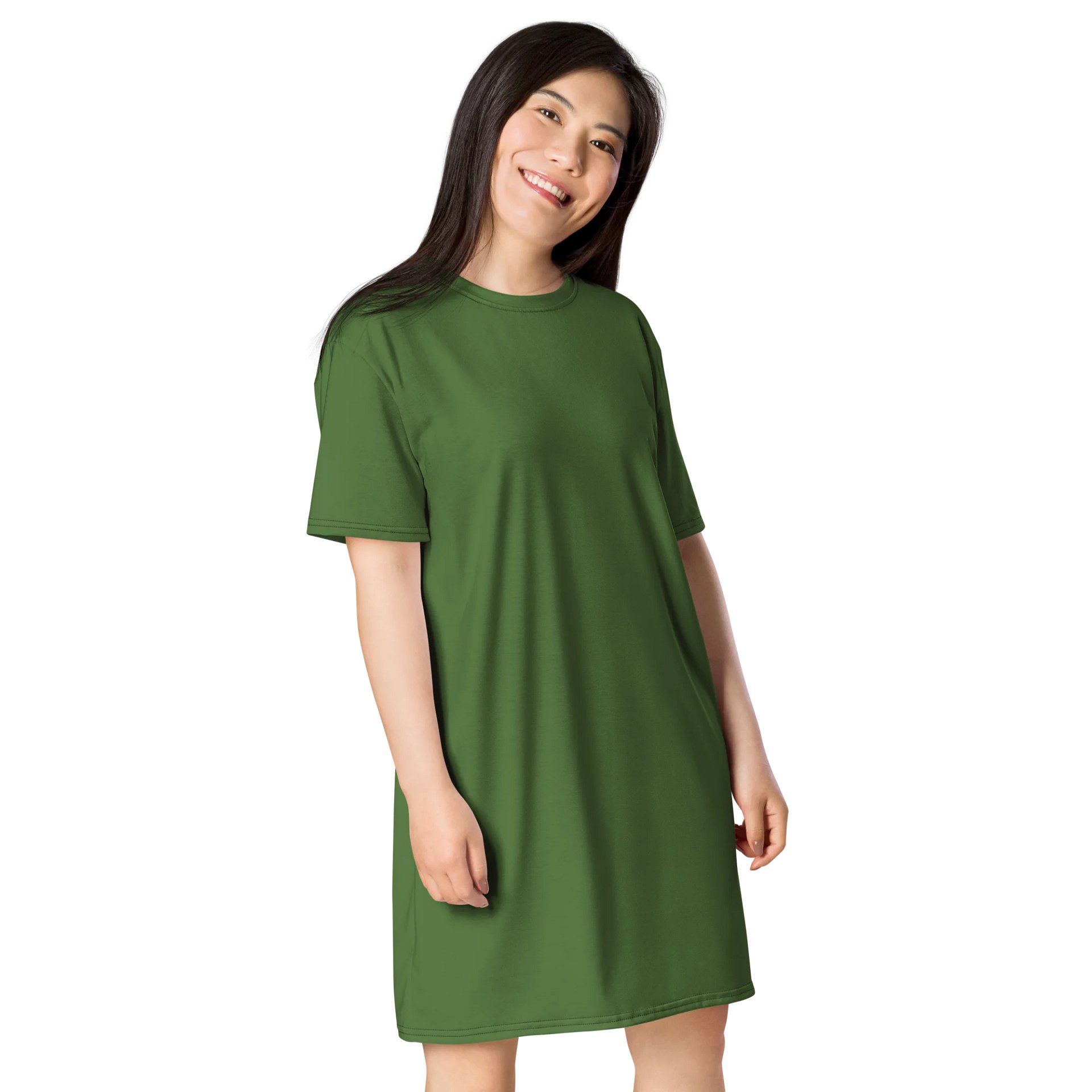 Oversized T-Shirt Dress - Lush Fern Green, Sizes 2XS-6XL product image (4)