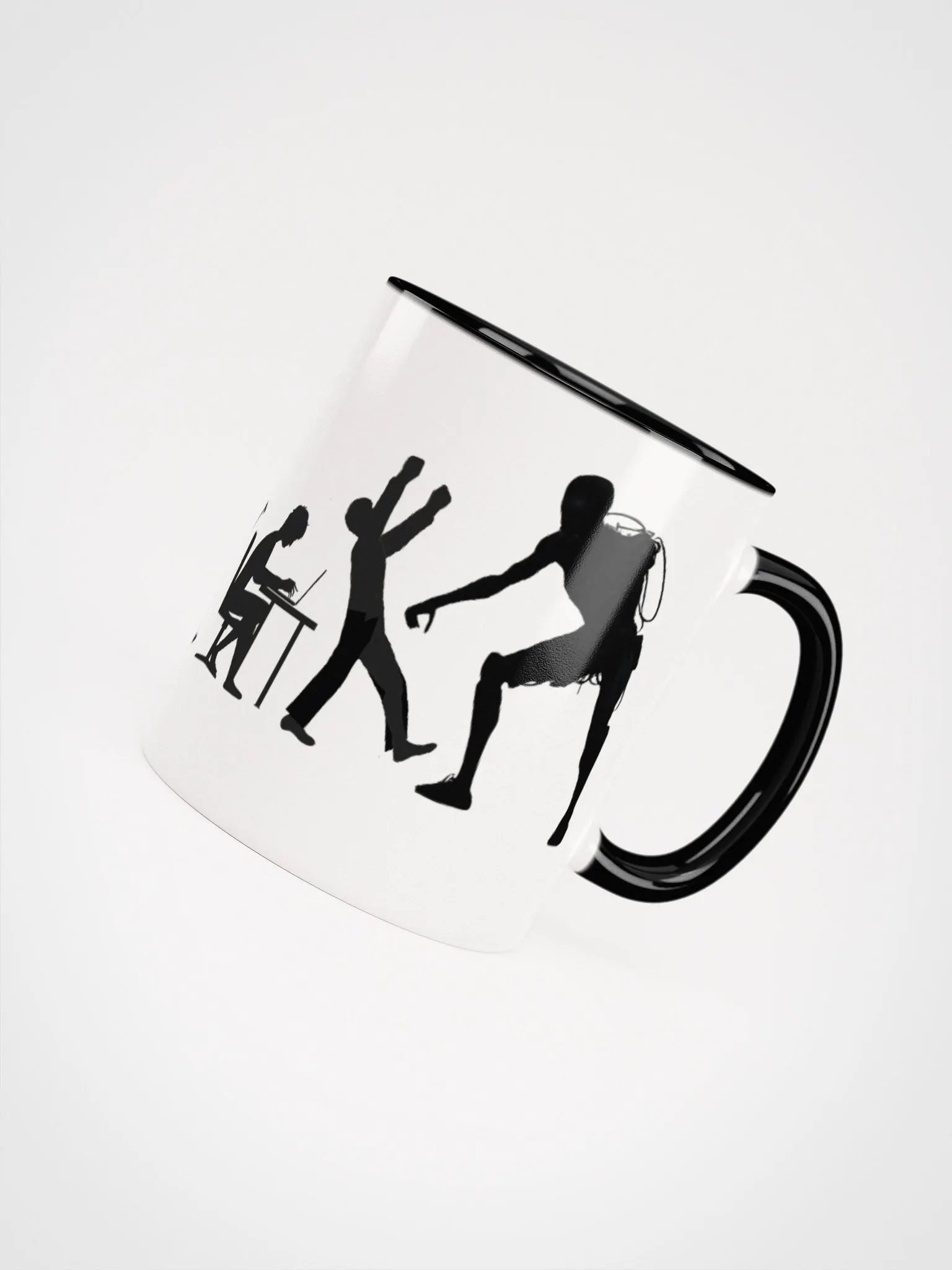 Devolution of Man, 11 oz Accent Ceramic Mug product image (4)