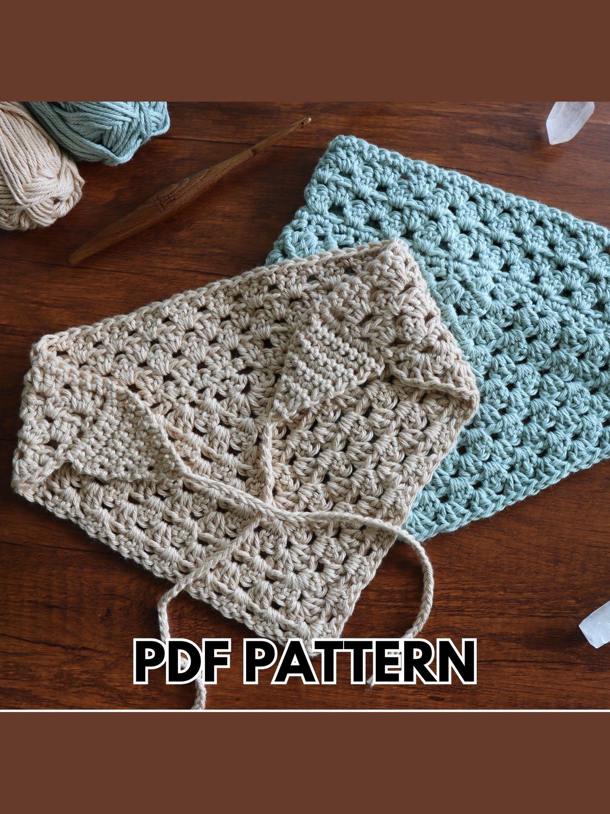 Unruffled Granny Crochet Bandana (Digital PDF Pattern) product image (1)