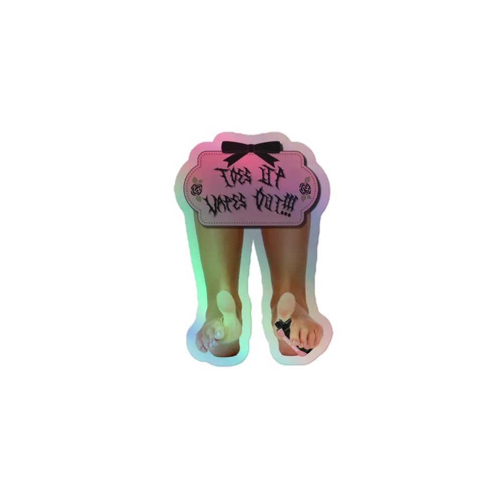 Toes Up, Vapes Out Sticker product image (1)