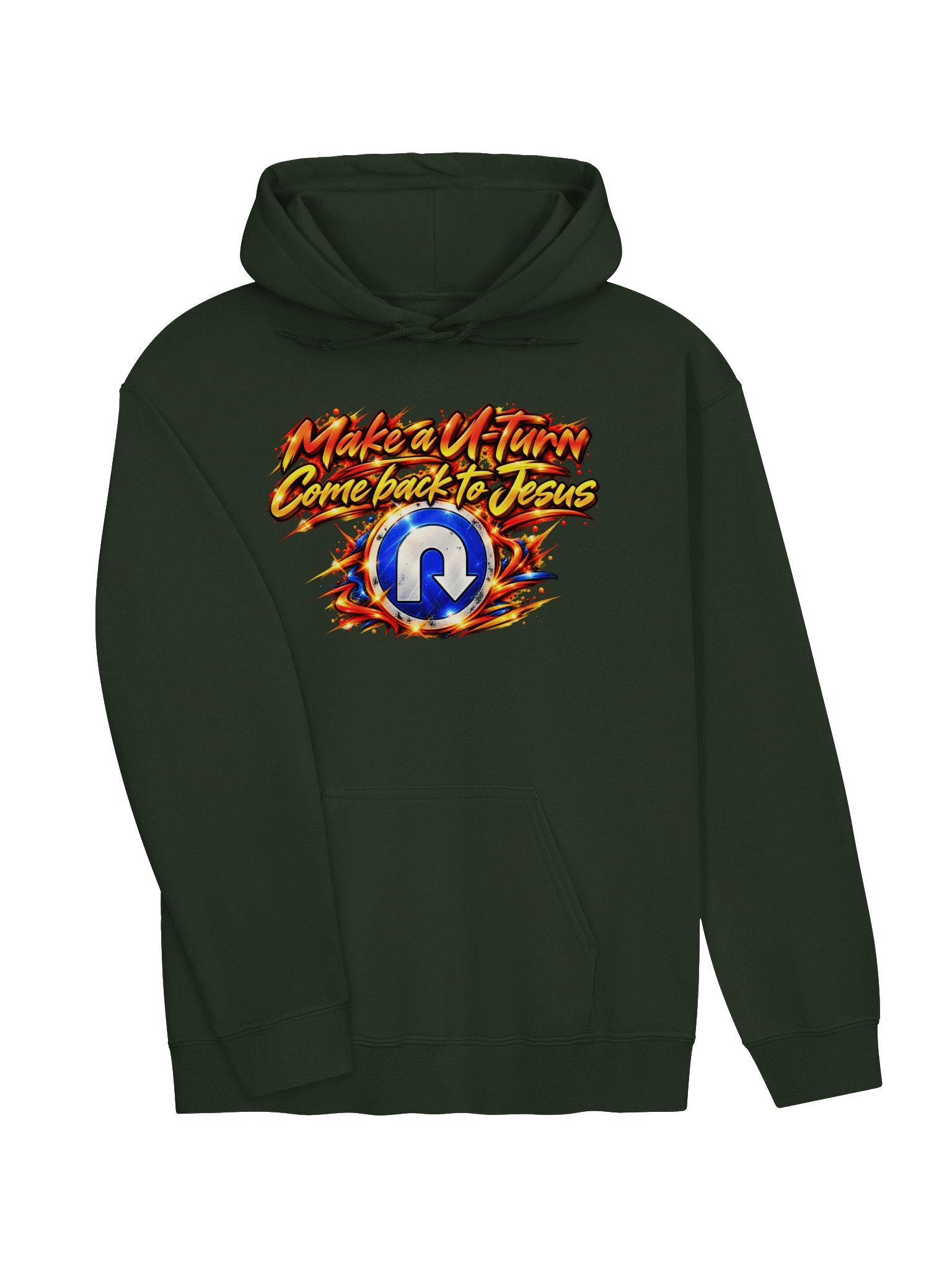 Make a U-Turn, Come Back to Jesus Hoodie | It's Never Too Late to Return to God | Christian Streetwear product image (11)