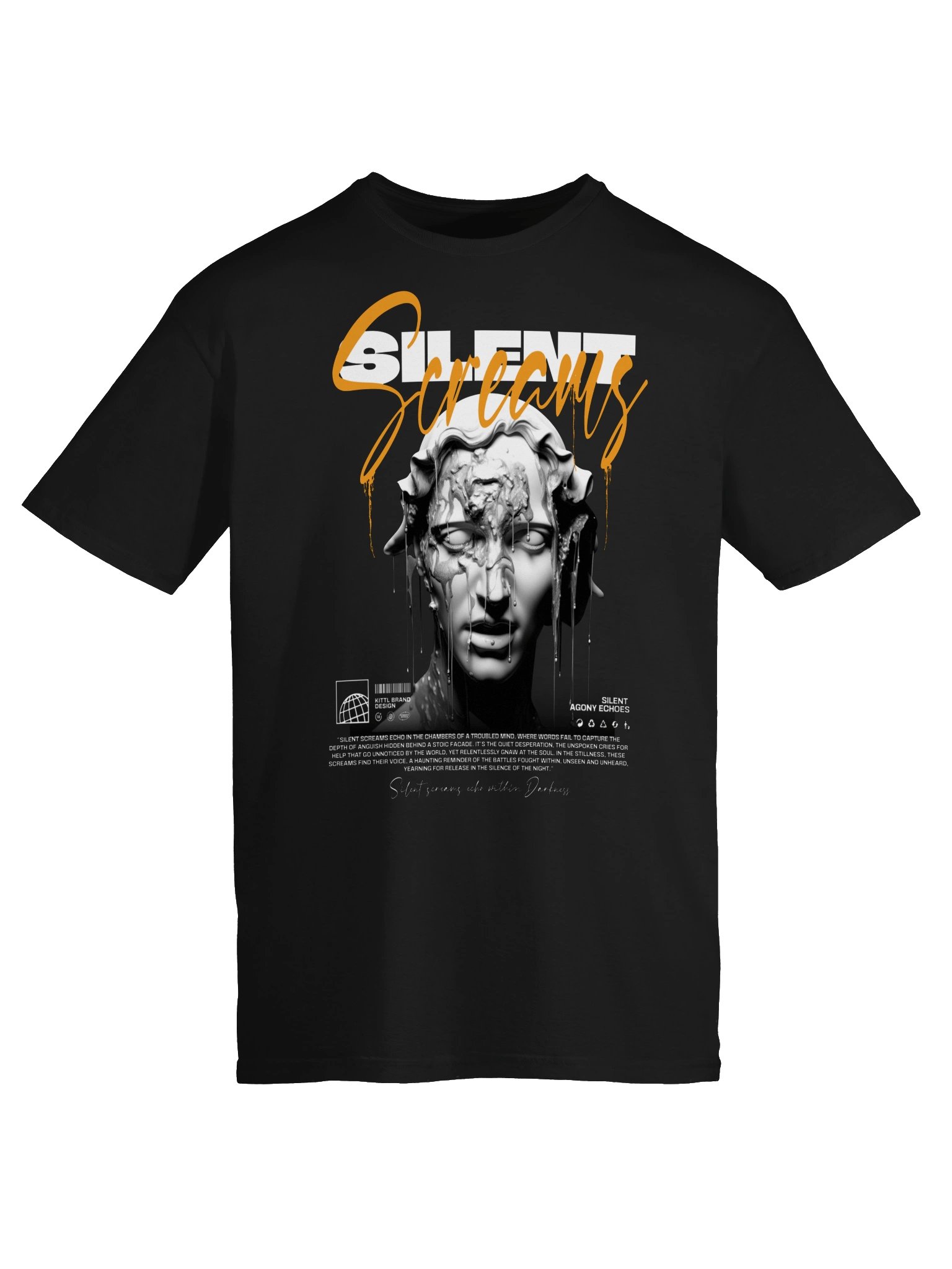 Silent Screams Statue Graphic Unisex Softstyle T-Shirt product image (4)