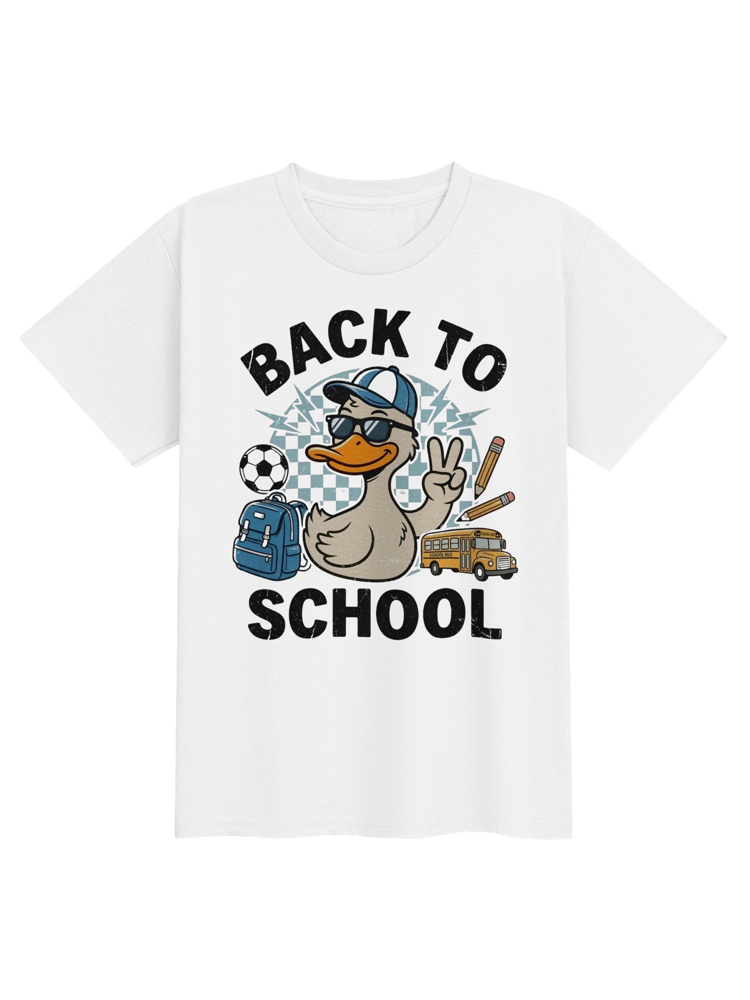 Cool Duck Back to School T-Shirt, Funny Sunglasses Duck Peace Sign Tee for Kids & Students🦆🎒 product image (15)