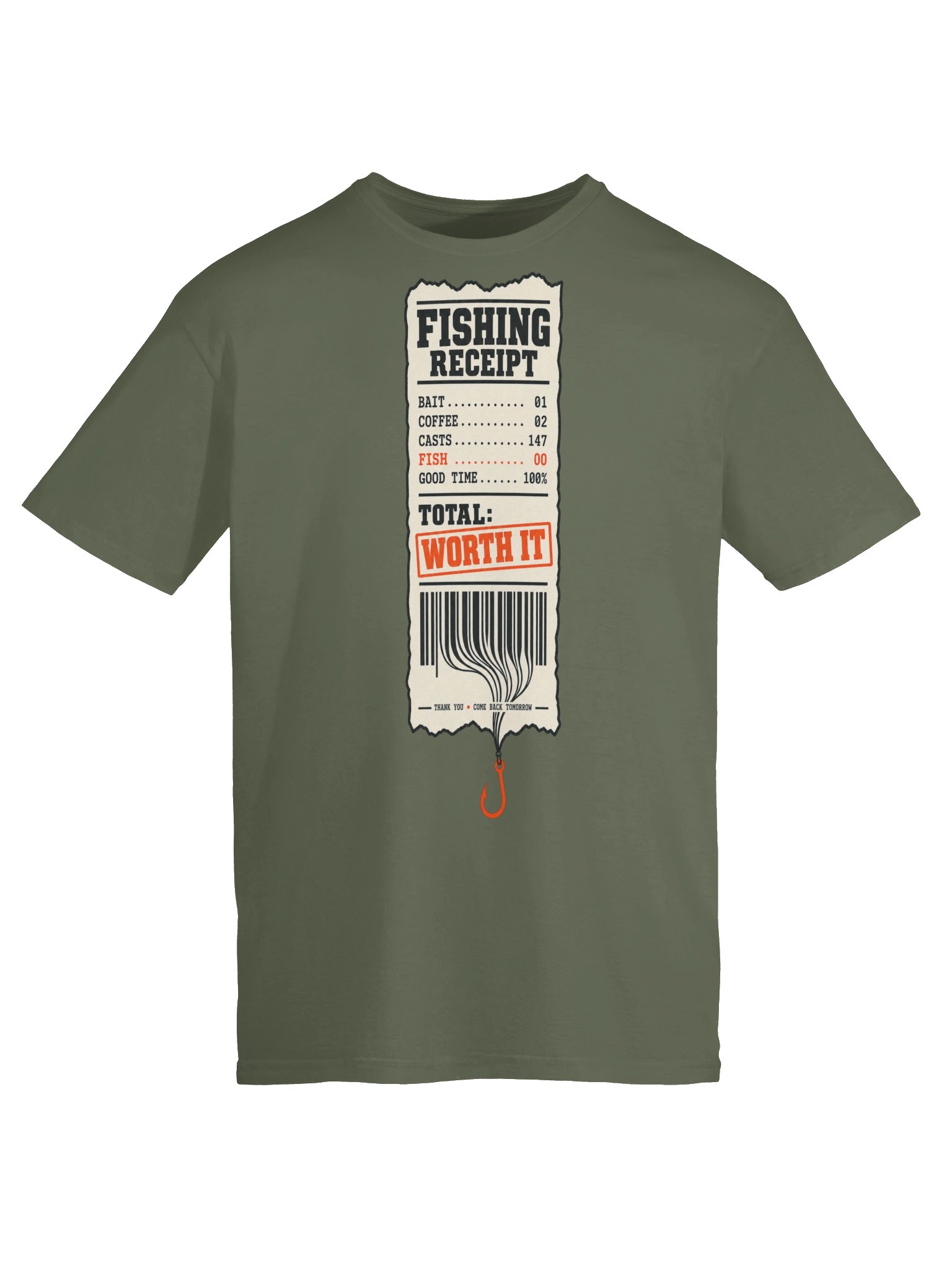 Fishing Receipt T-shirt product image (25)