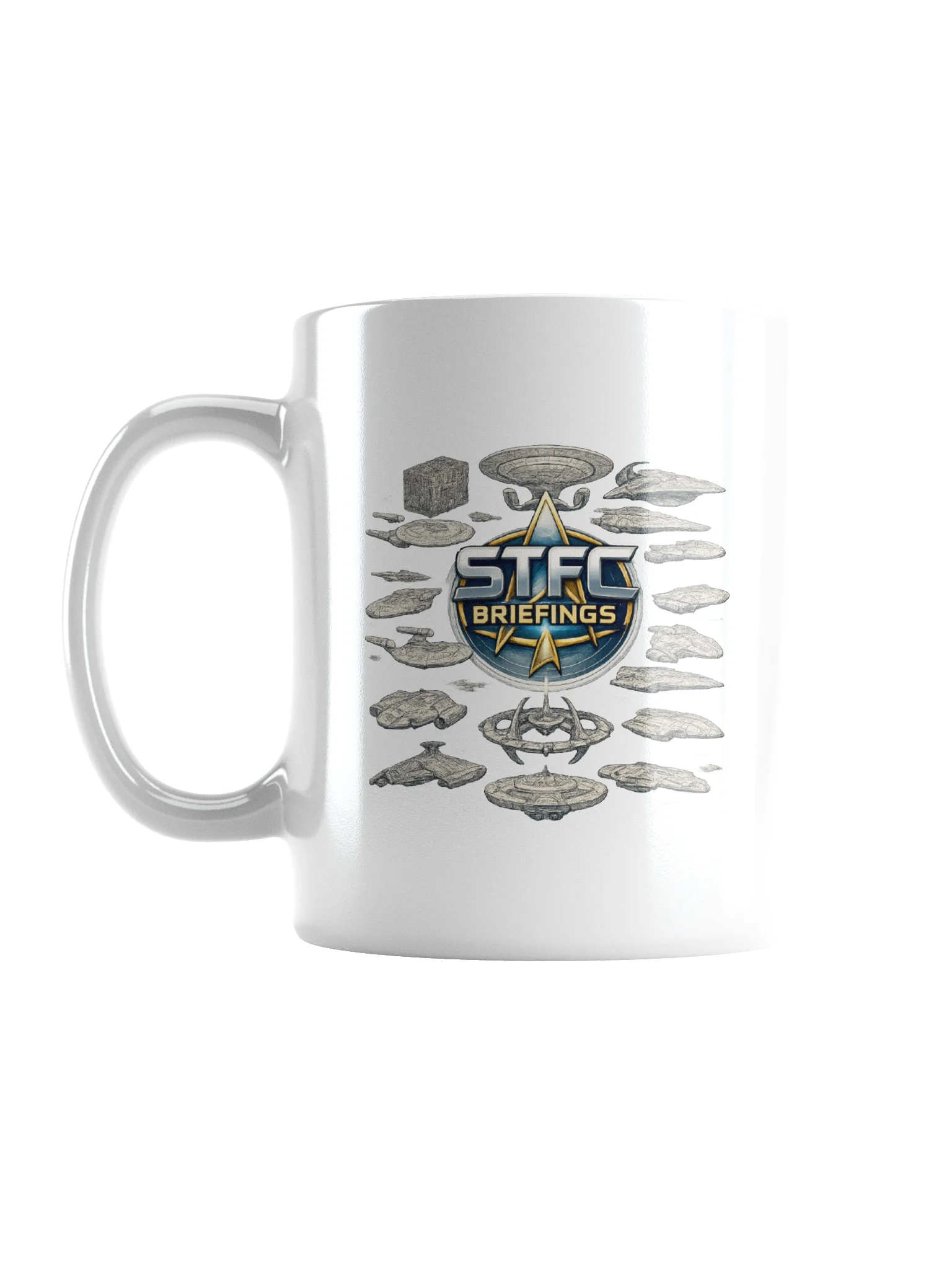 STFC Briefings All The Ships Collection White Mug product image (1)