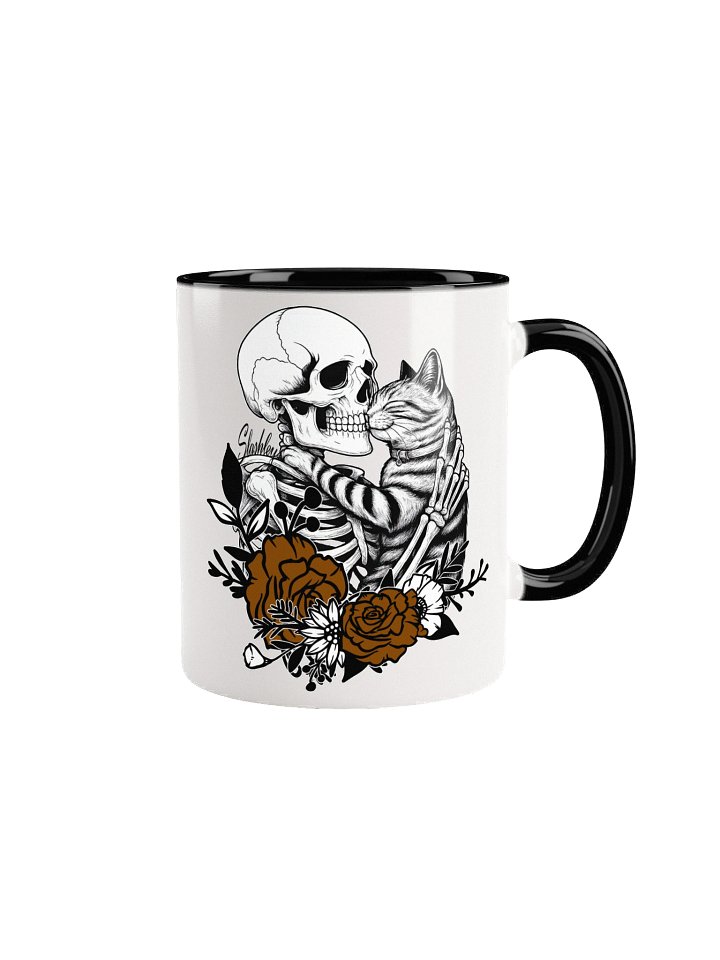 Cat and Skeleton mug product image (1)