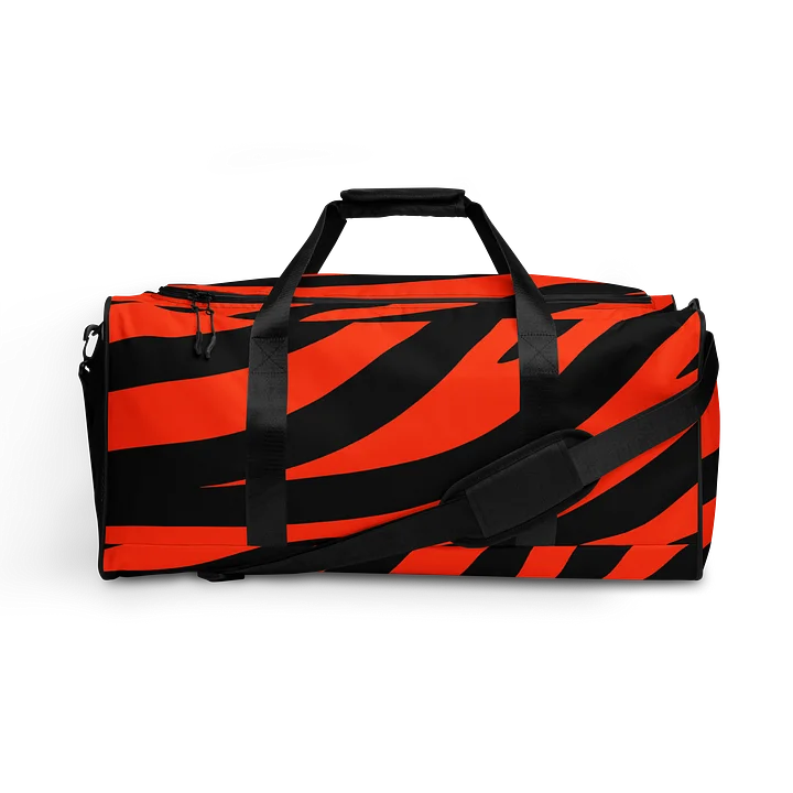 Tiger Print Duffle Bag – Orange Black product image (1)