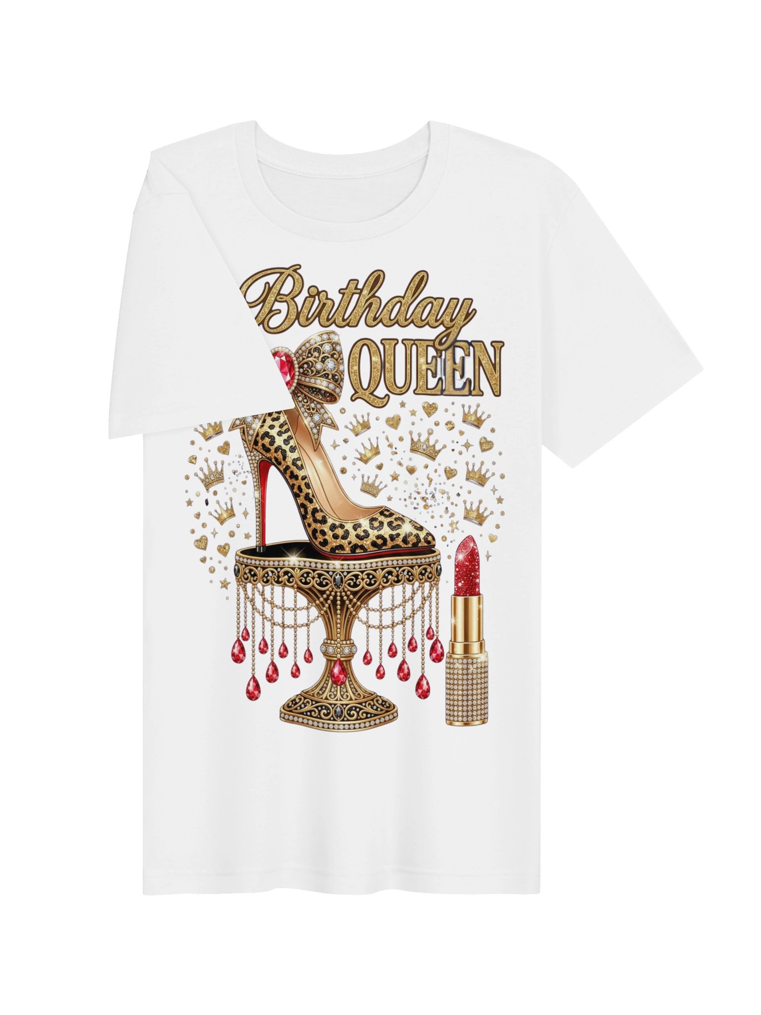 Glam Leopard Birthday Queen T-Shirt product image (43)