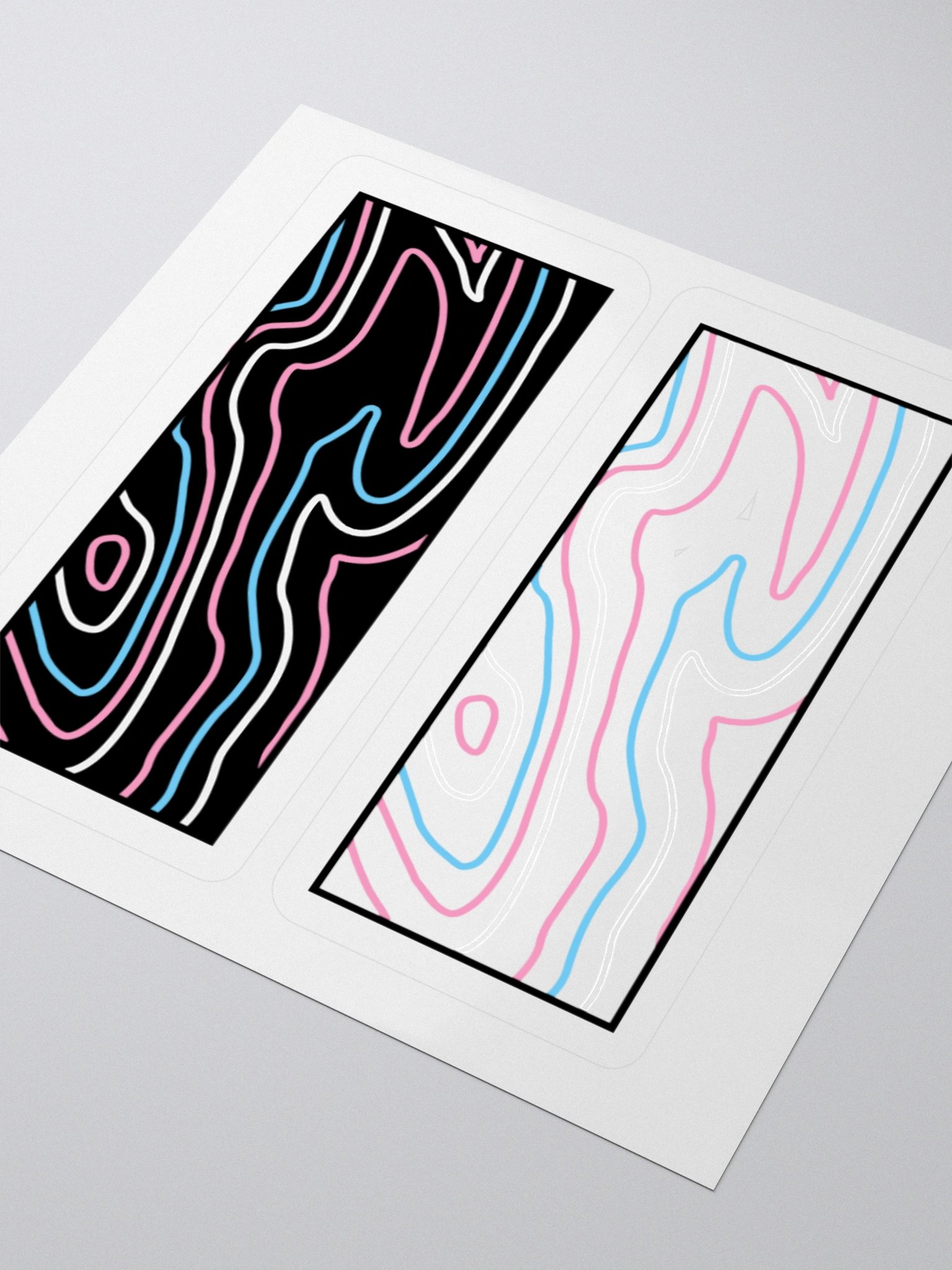 Topographic Pride- Trans sticker product image (3)