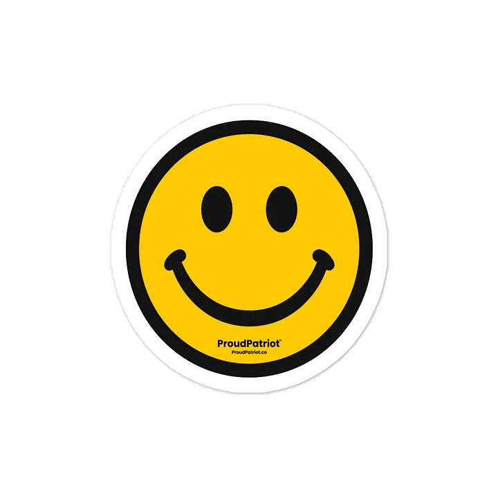 Smiley Face Vinyl Sticker product image (1)